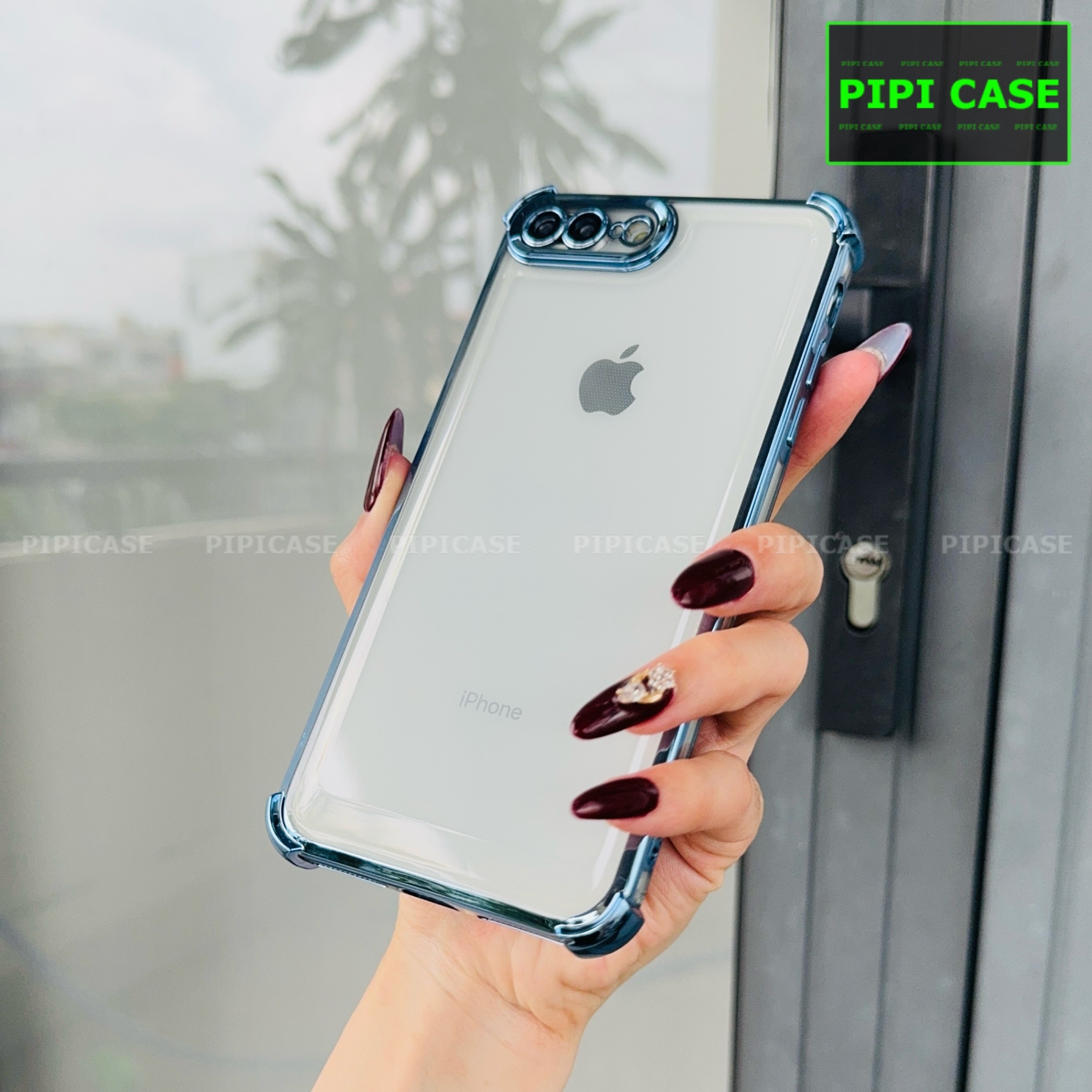 Ốp Lưng iPhone 7 Plus / 8 Plus - Gu - Xanh Nhạt