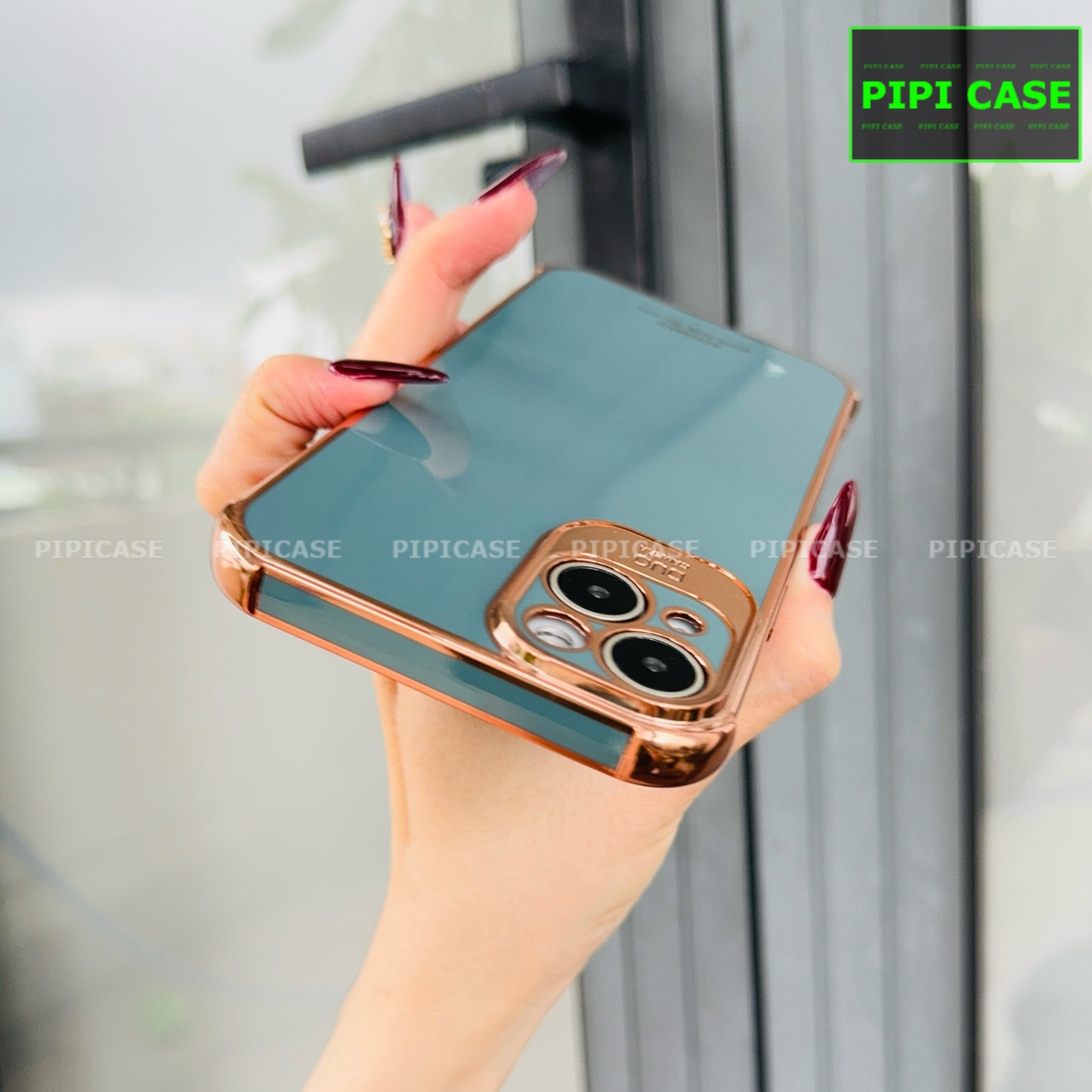 Ốp Lưng iPhone 14 Plus - Luxury - Xám