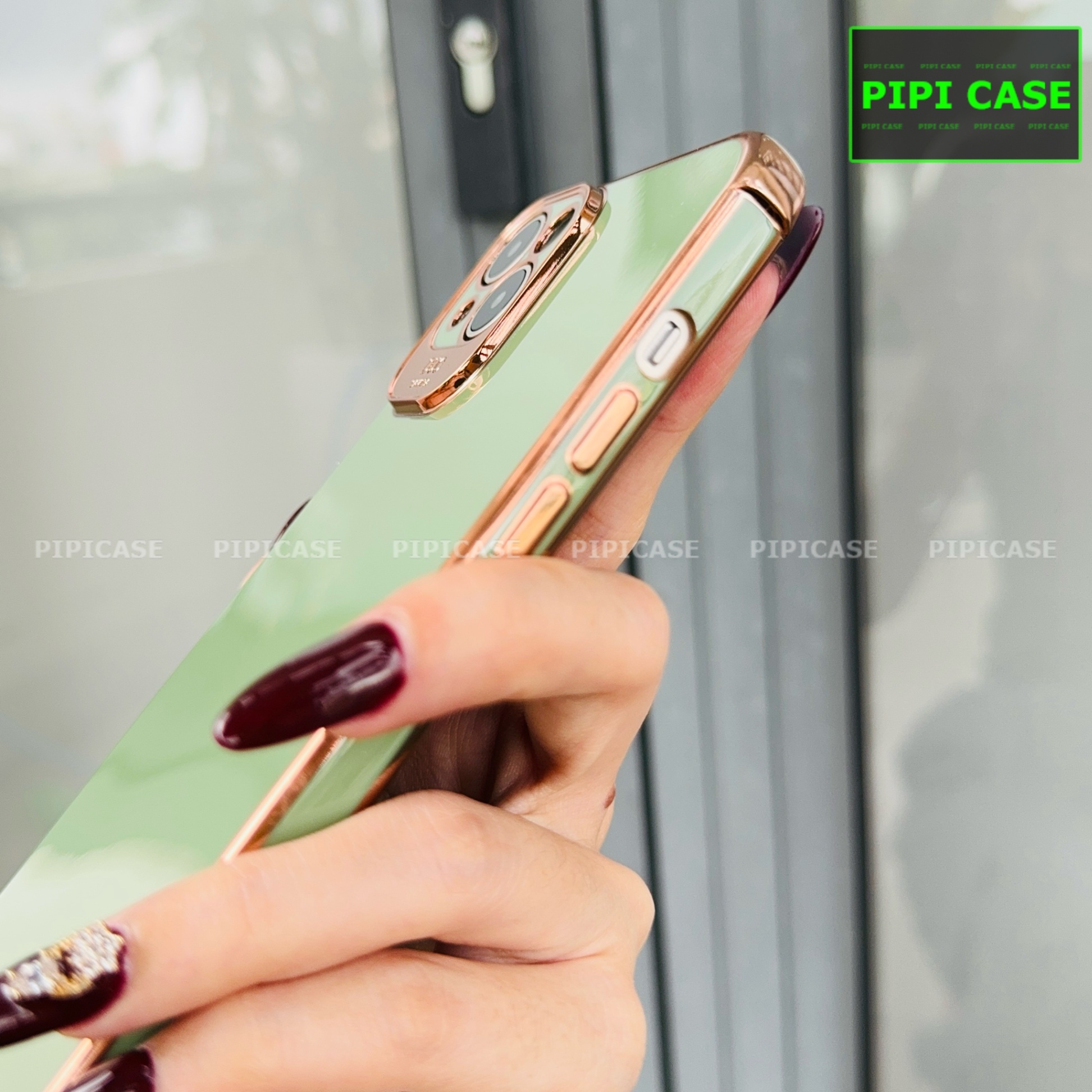 Ốp Lưng iPhone 14 Plus - Luxury - Xanh Cẩm Thạch