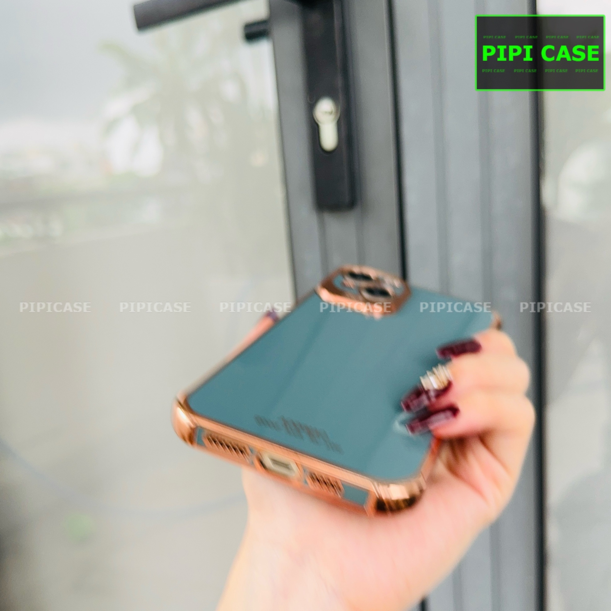 Ốp Lưng iPhone 14 - Luxury - Xám