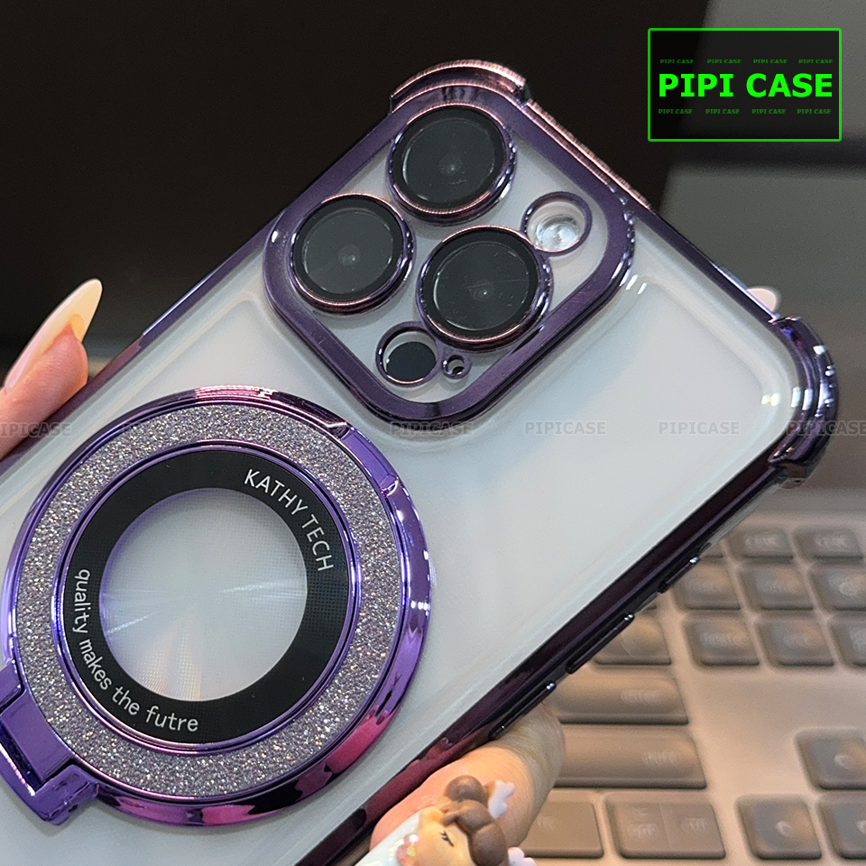 Ốp Lưng iPhone 13 Pro Max - Ven Diamond - Tím