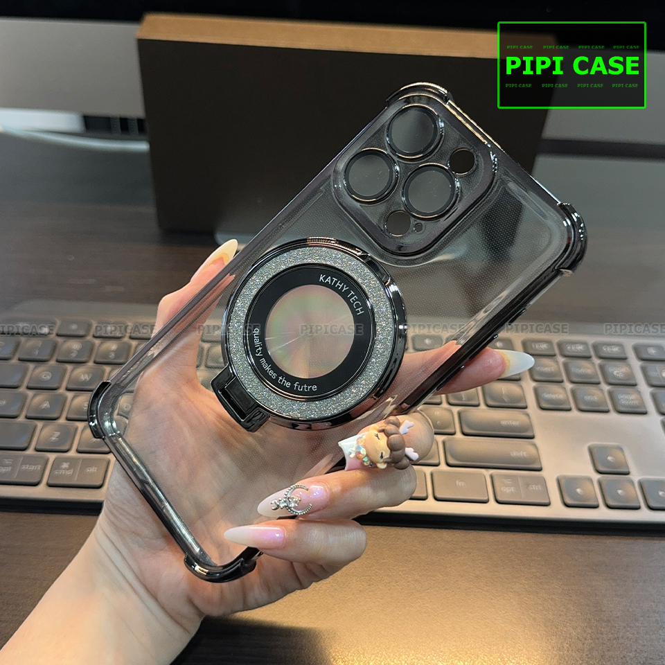 Ốp Lưng iPhone 13 Pro Max - Ven Diamond - Đen