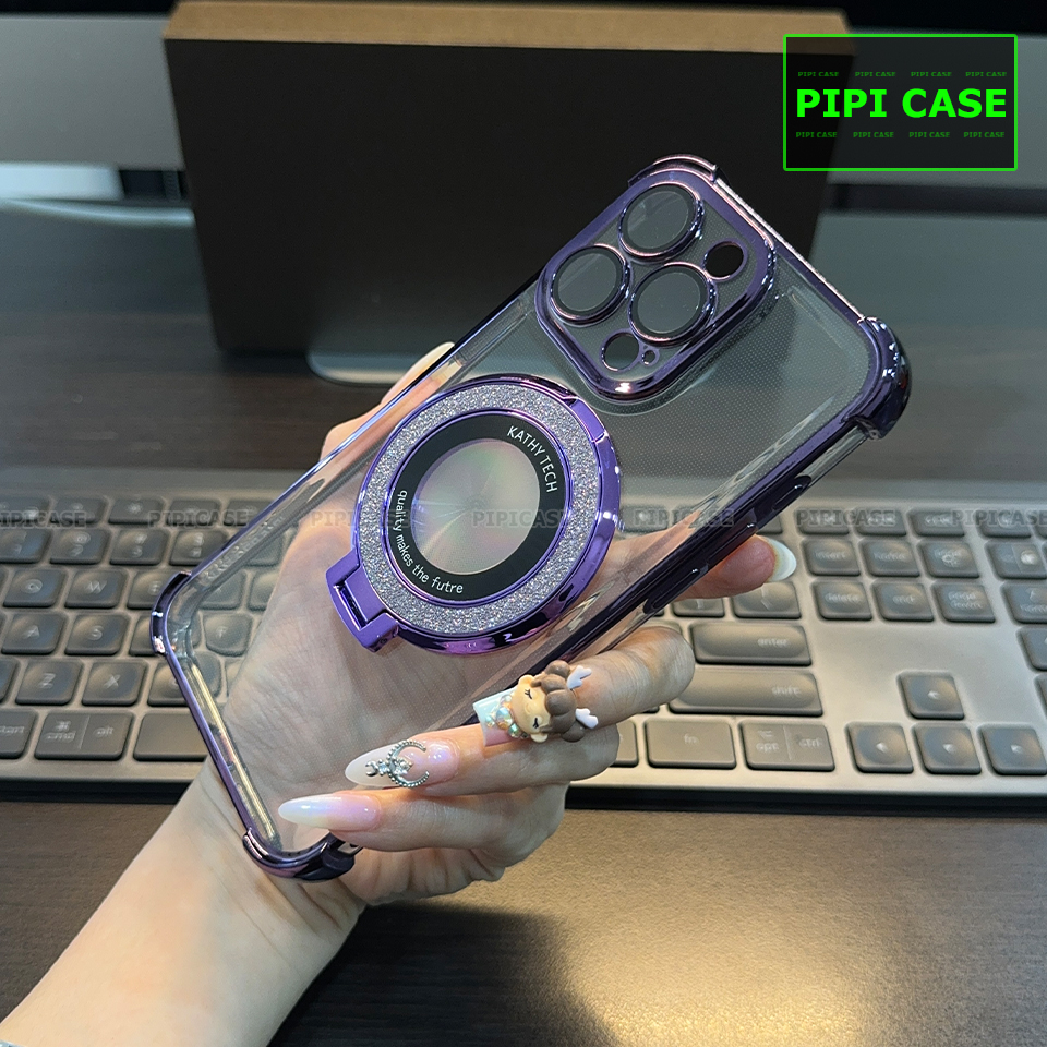 Ốp Lưng iPhone 13 Pro Max - Ven Diamond - Tím