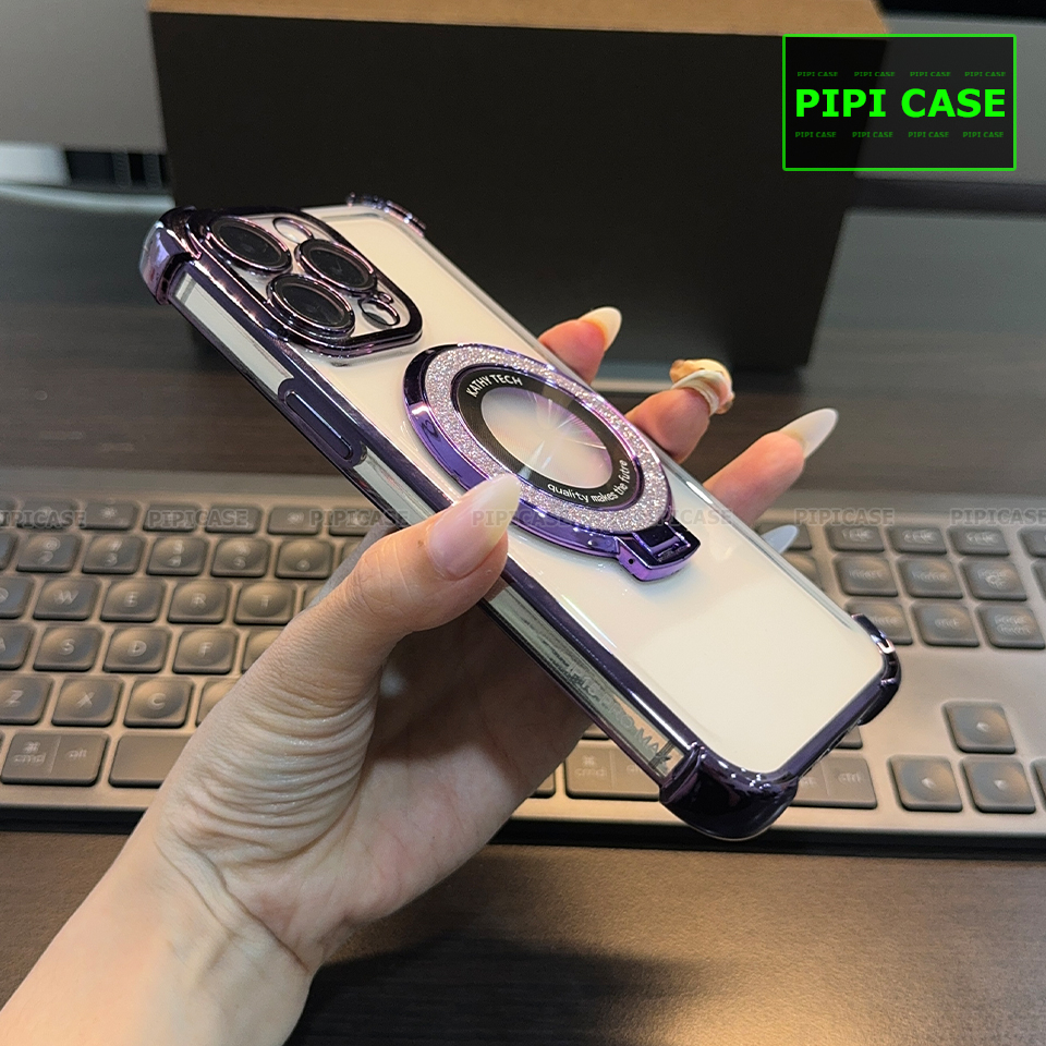 Ốp Lưng iPhone 13 Pro Max - Ven Diamond - Tím