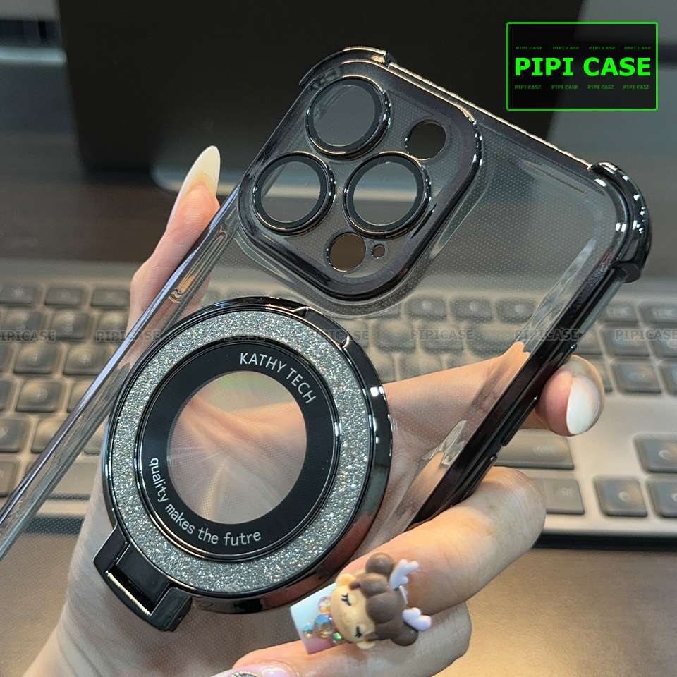Ốp Lưng iPhone 13 Pro Max - Ven Diamond - Đen