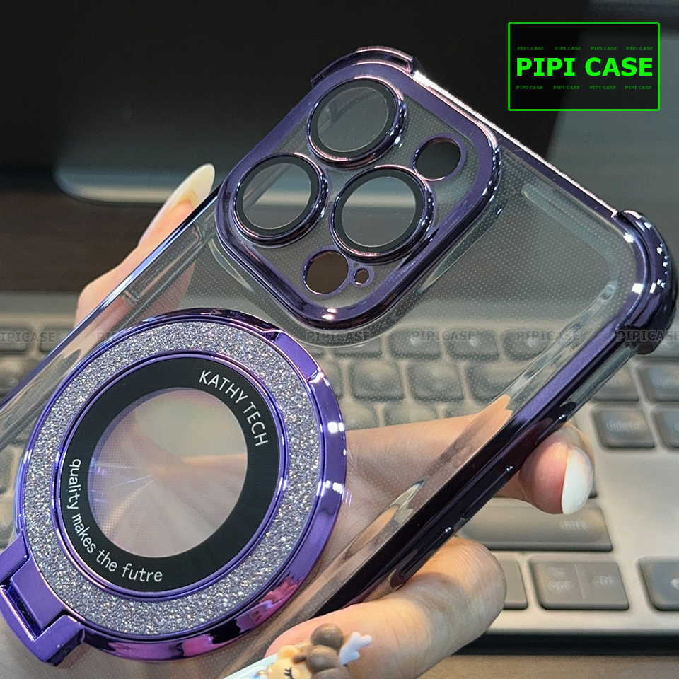 Ốp Lưng iPhone 13 Pro Max - Ven Diamond - Tím