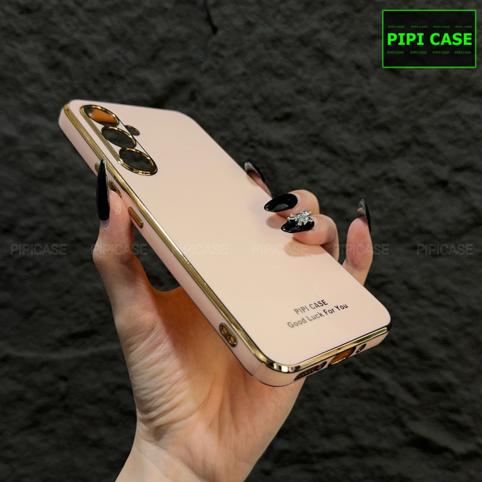 Ốp Lưng Samsung A34 - Royal - Vàng Hồng