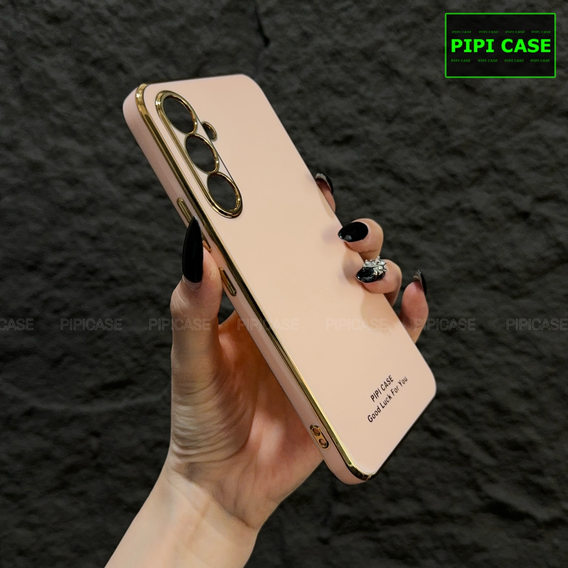 Ốp Lưng Samsung A34 - Royal - Vàng Hồng