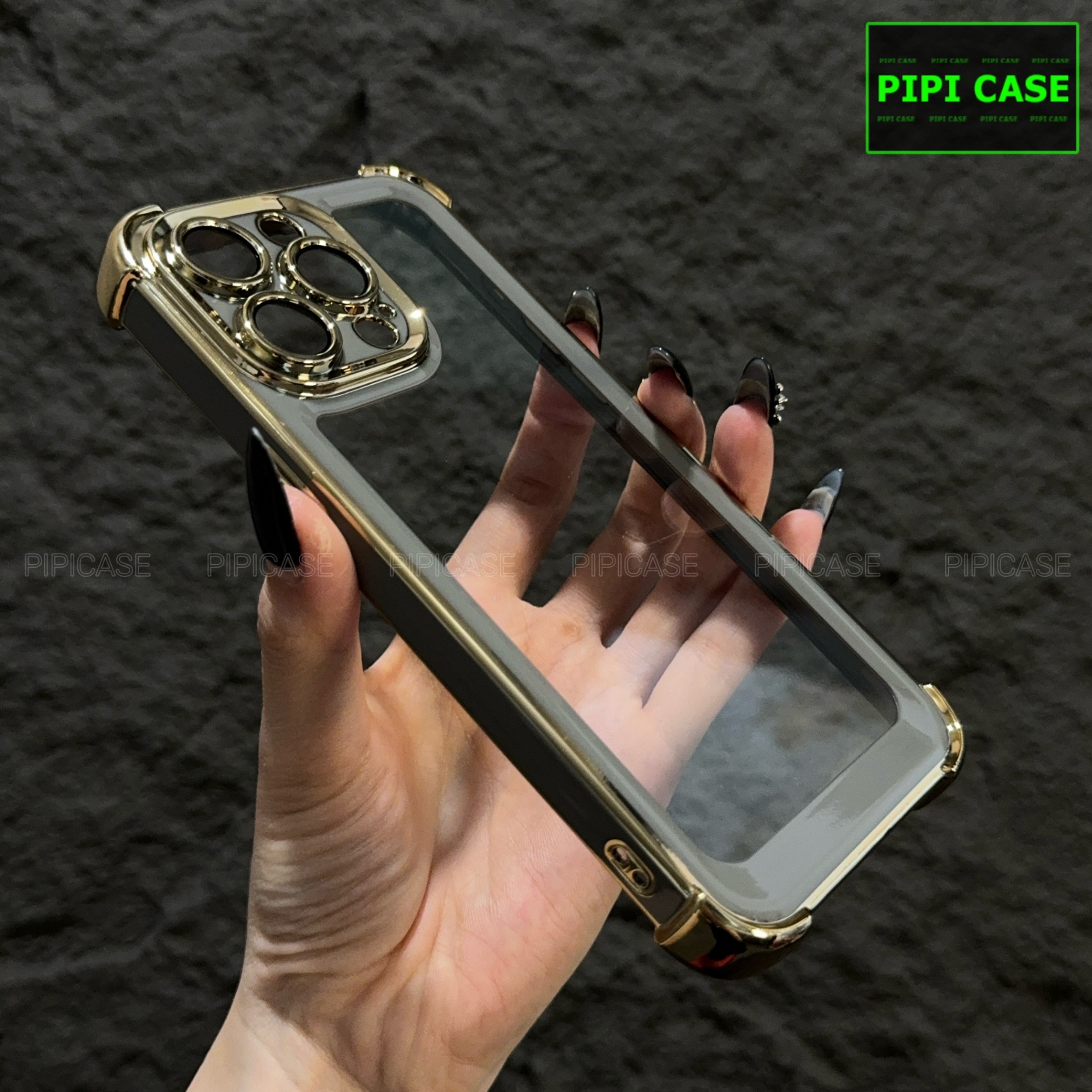 Ốp Lưng iPhone 15 Pro Max - Timo - Xám