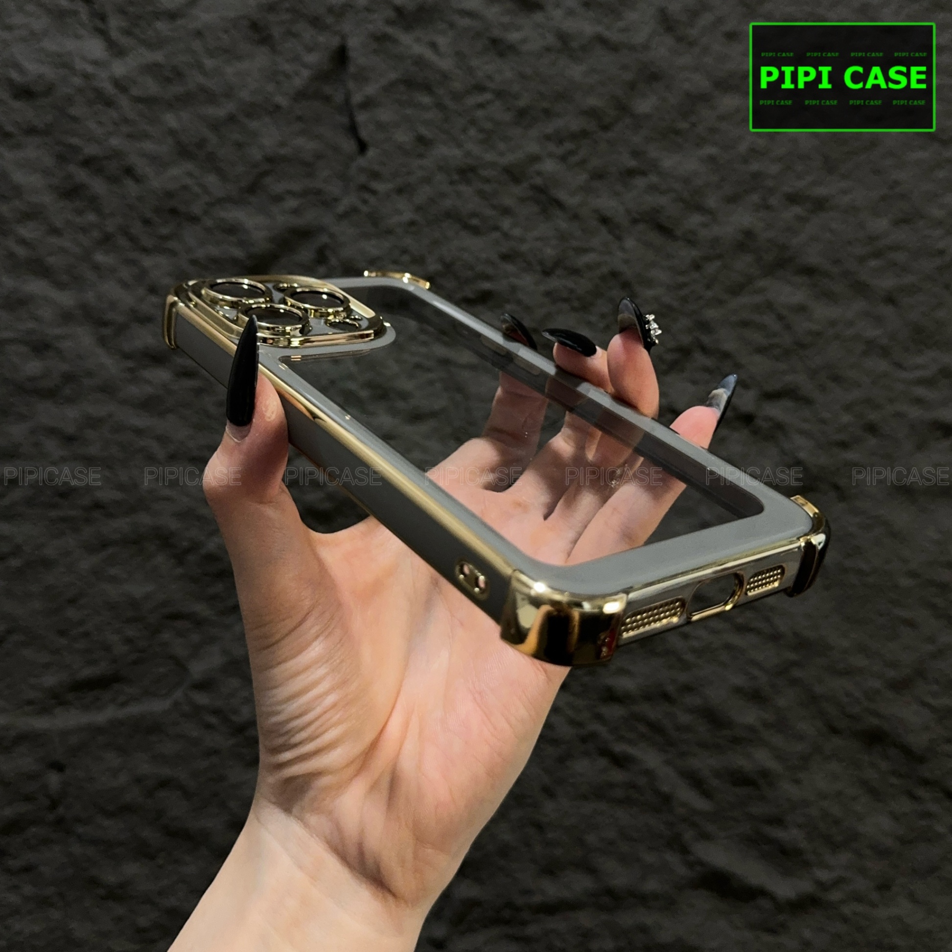 Ốp Lưng iPhone 15 Pro Max - Timo - Xám