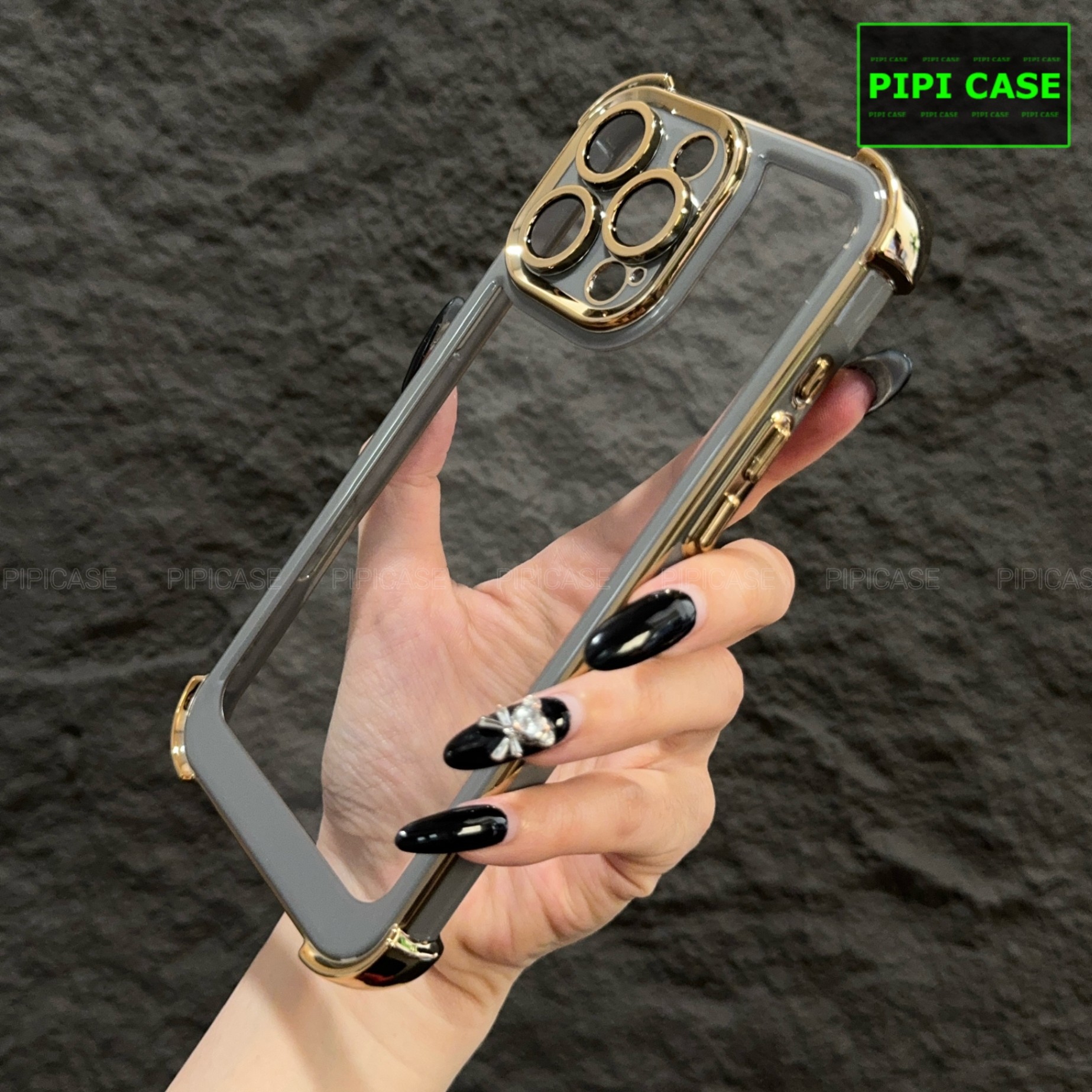 Ốp Lưng iPhone 15 Pro Max - Timo - Xám