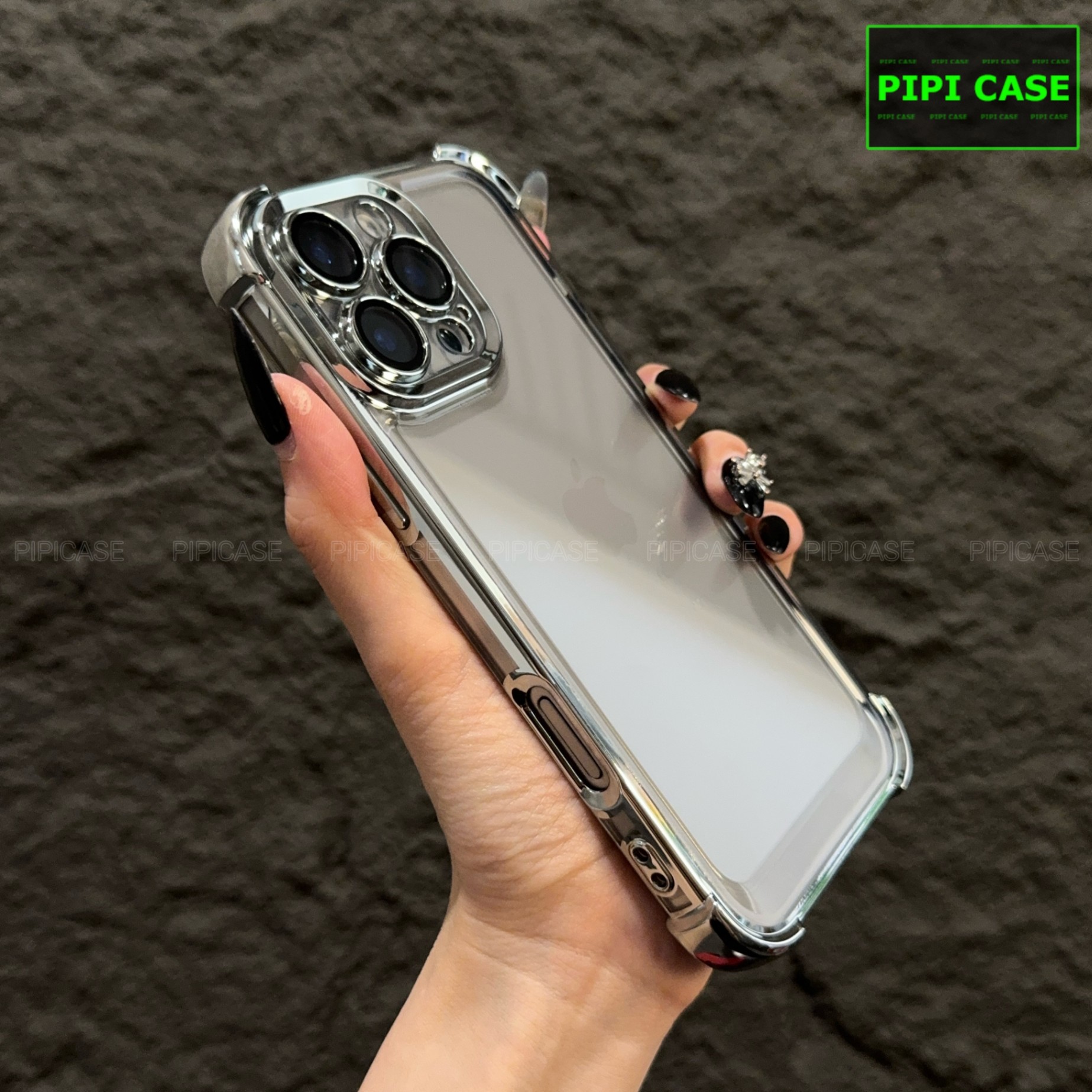 Ốp Lưng iPhone 16 Pro Max - Gu - Bạc