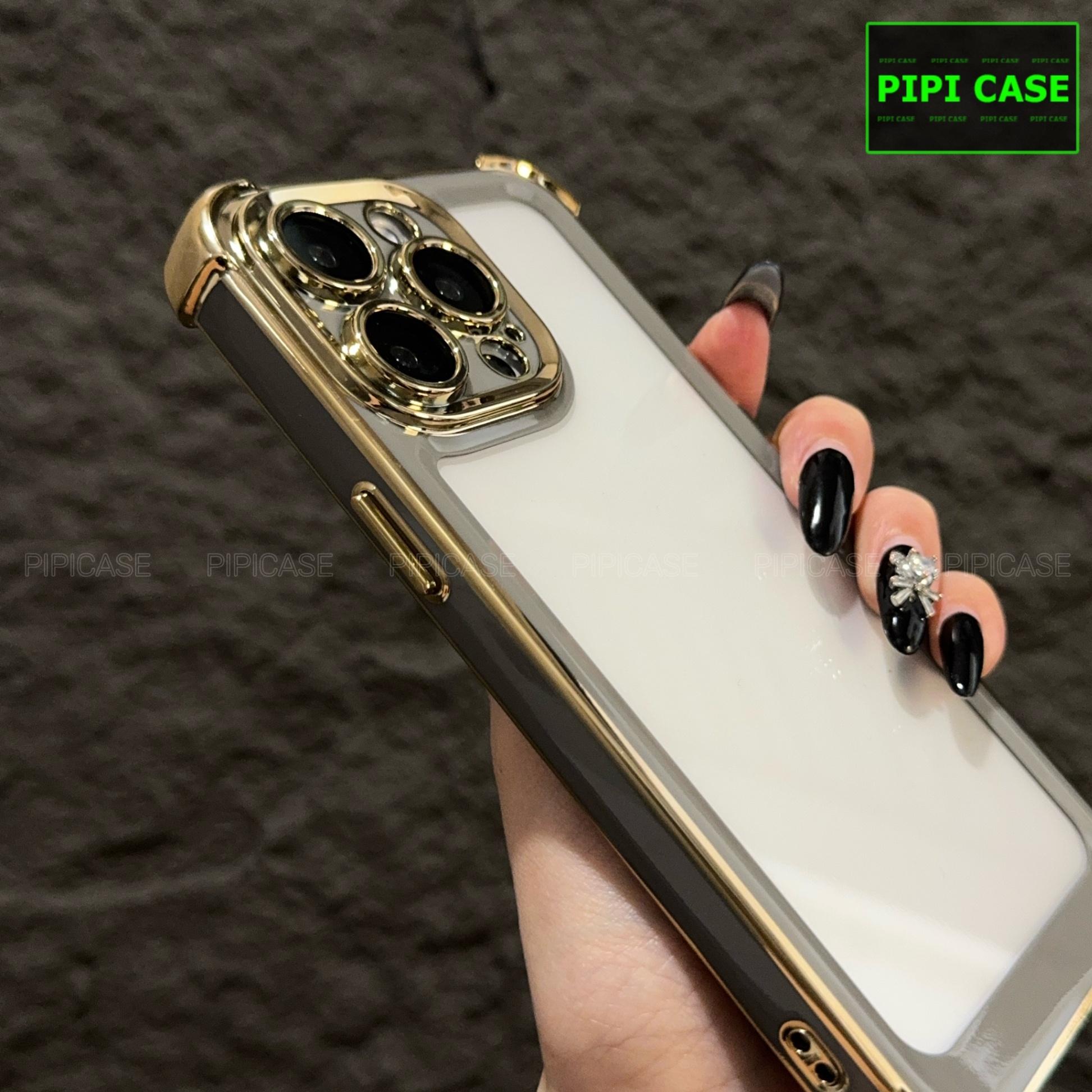 Ốp Lưng iPhone 15 Pro Max - Timo - Xám