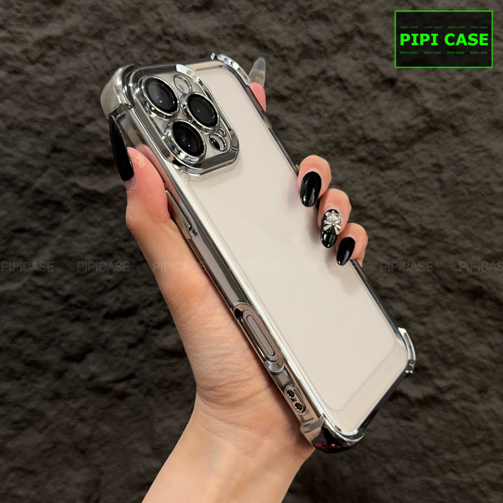 Ốp Lưng iPhone 16 Pro Max - Gu - Bạc