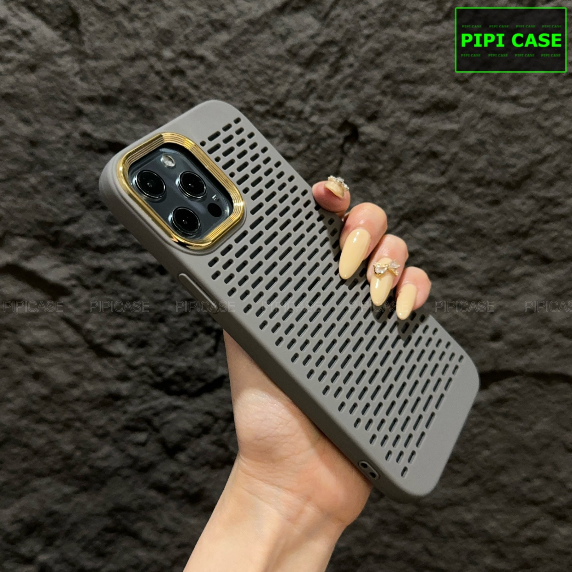 Ốp Lưng iPhone 12 Pro Max - Chup - Xám