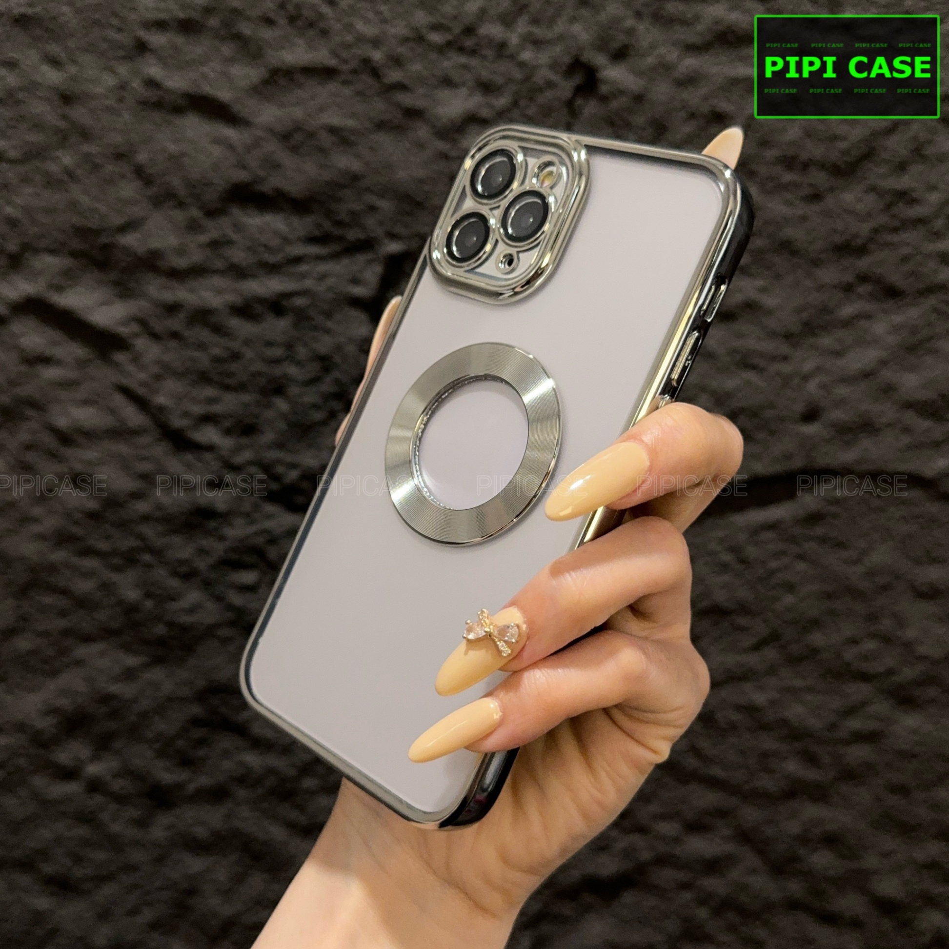 Ốp Lưng iPhone 11 Pro Max - Water - Bạc