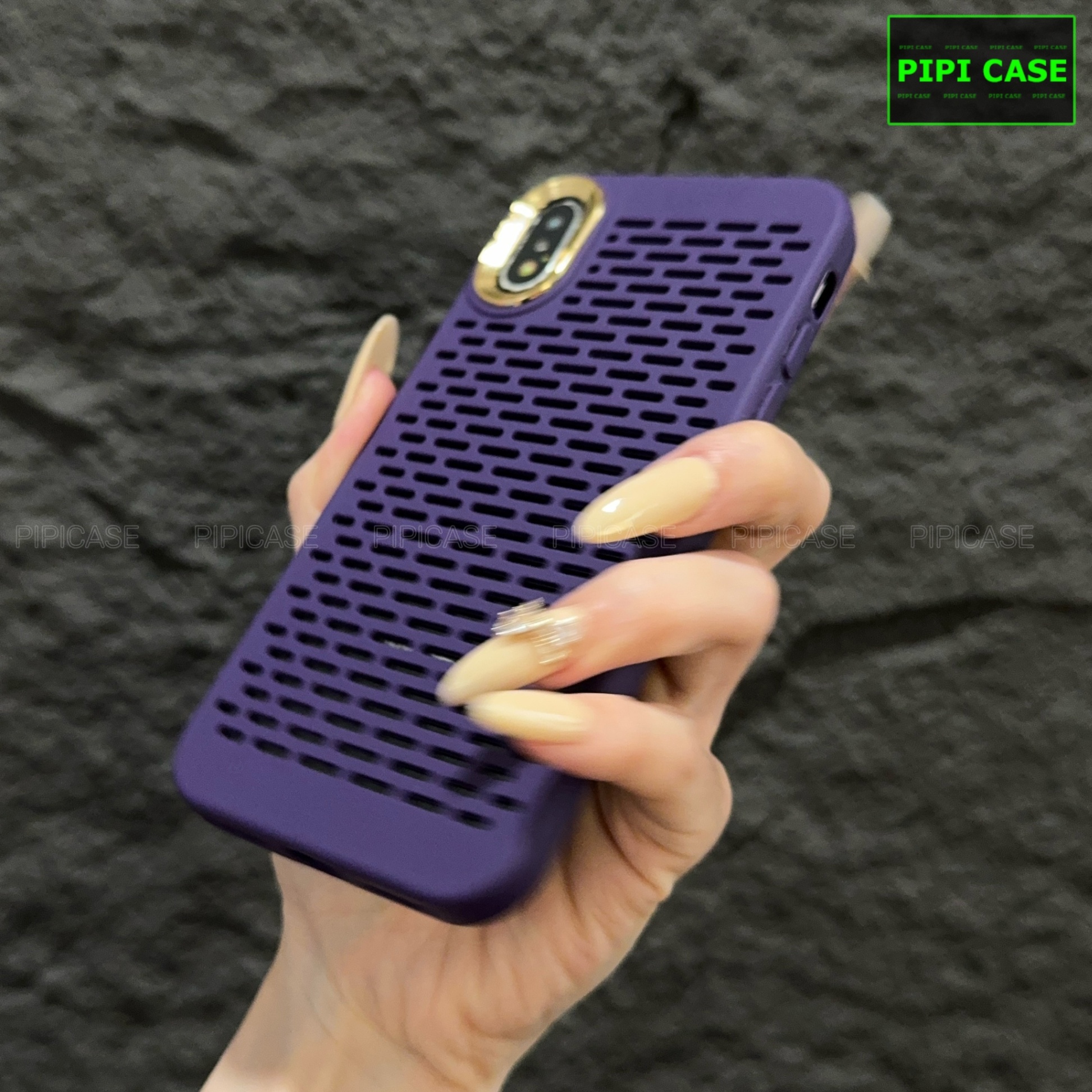 Ốp Lưng iPhone X / XS - Chup - Tím