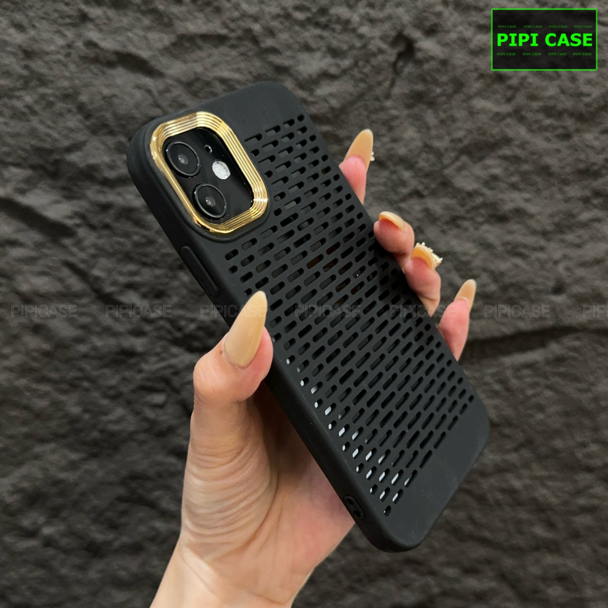 Ốp Lưng iPhone 12 - Chup - Đen
