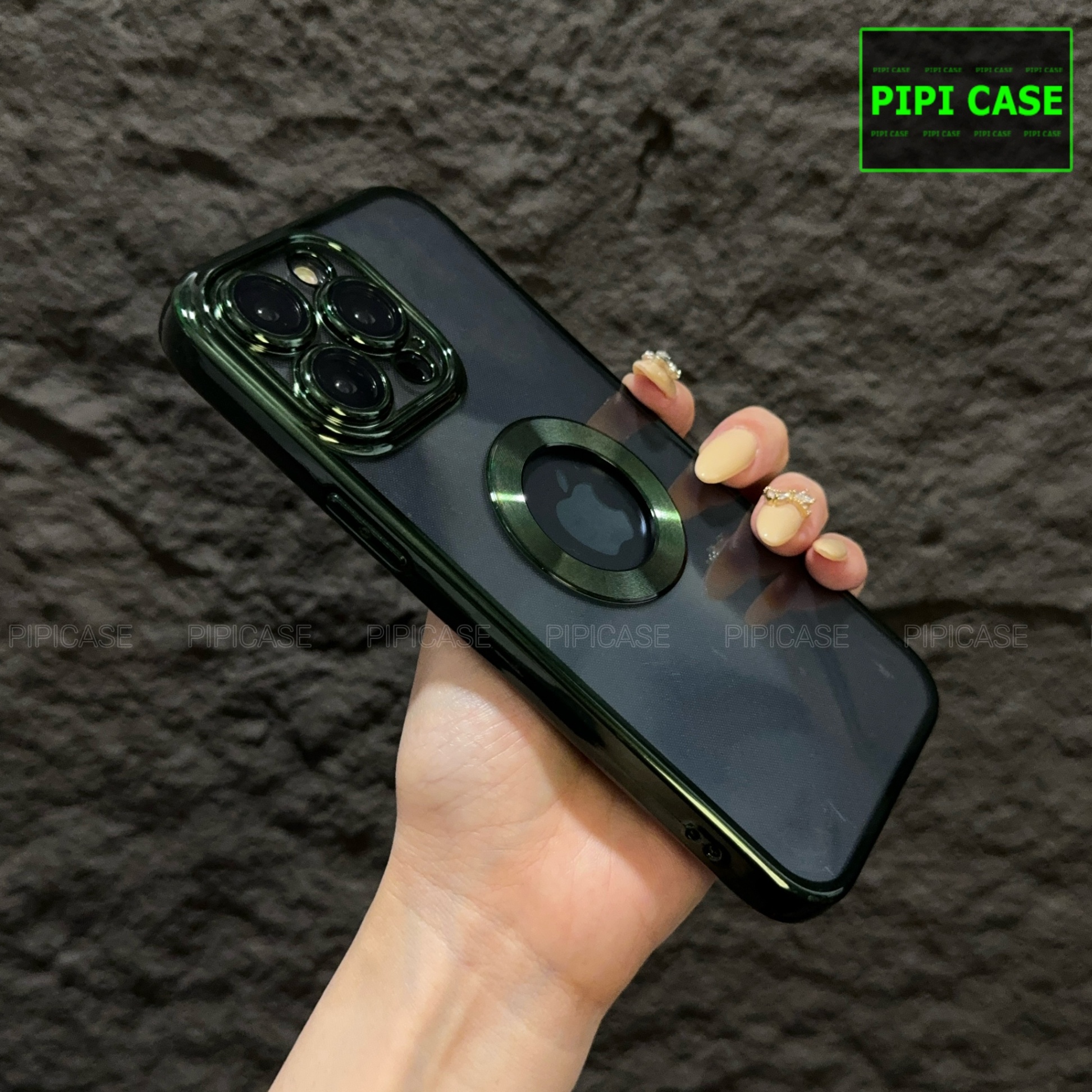 Ốp Lưng iPhone 15 Pro Max - Water - Xanh Lá