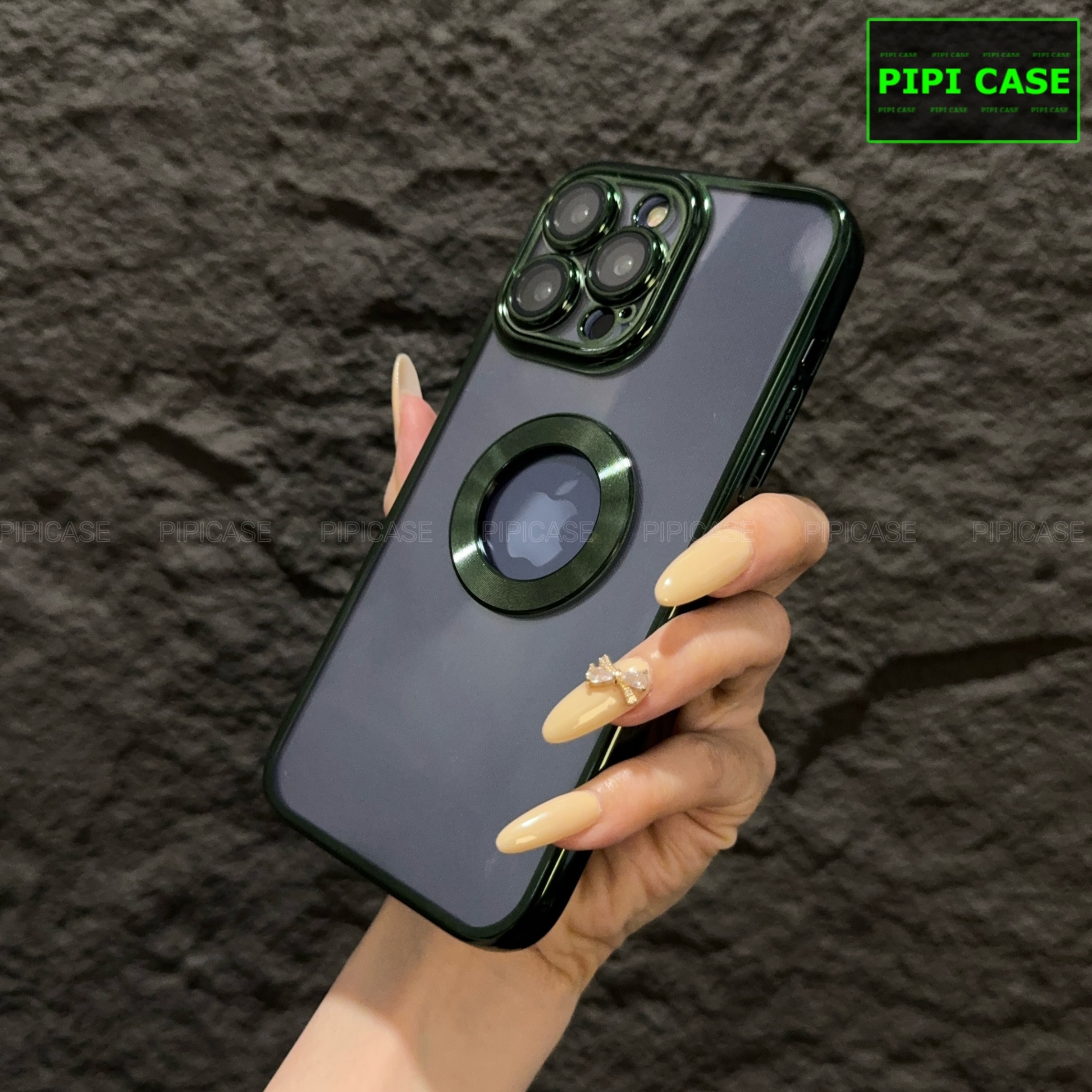 Ốp Lưng iPhone 15 Pro Max - Water - Xanh Lá