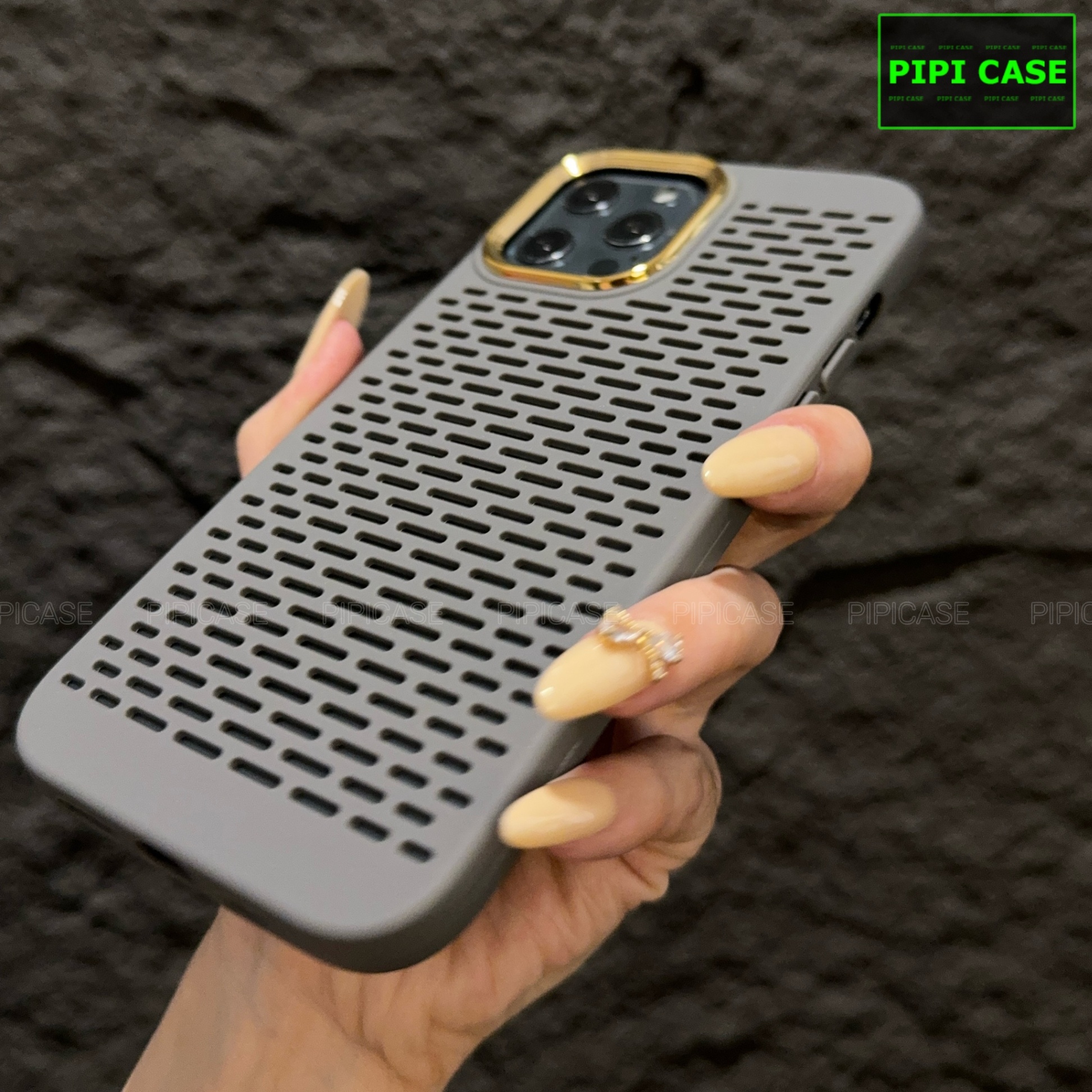 Ốp Lưng iPhone 12 Pro Max - Chup - Xám