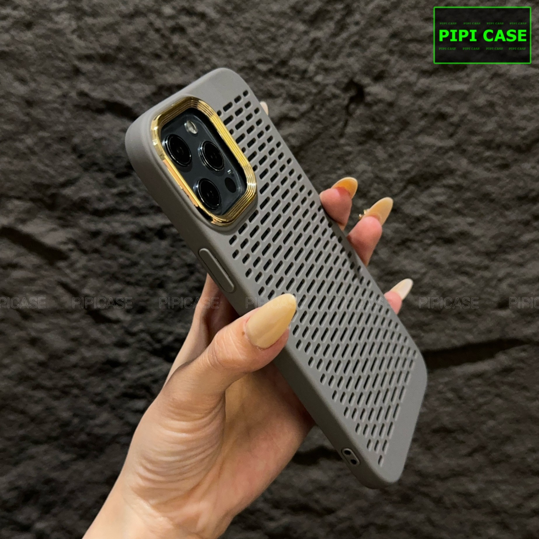 Ốp Lưng iPhone 12 Pro Max - Chup - Xám