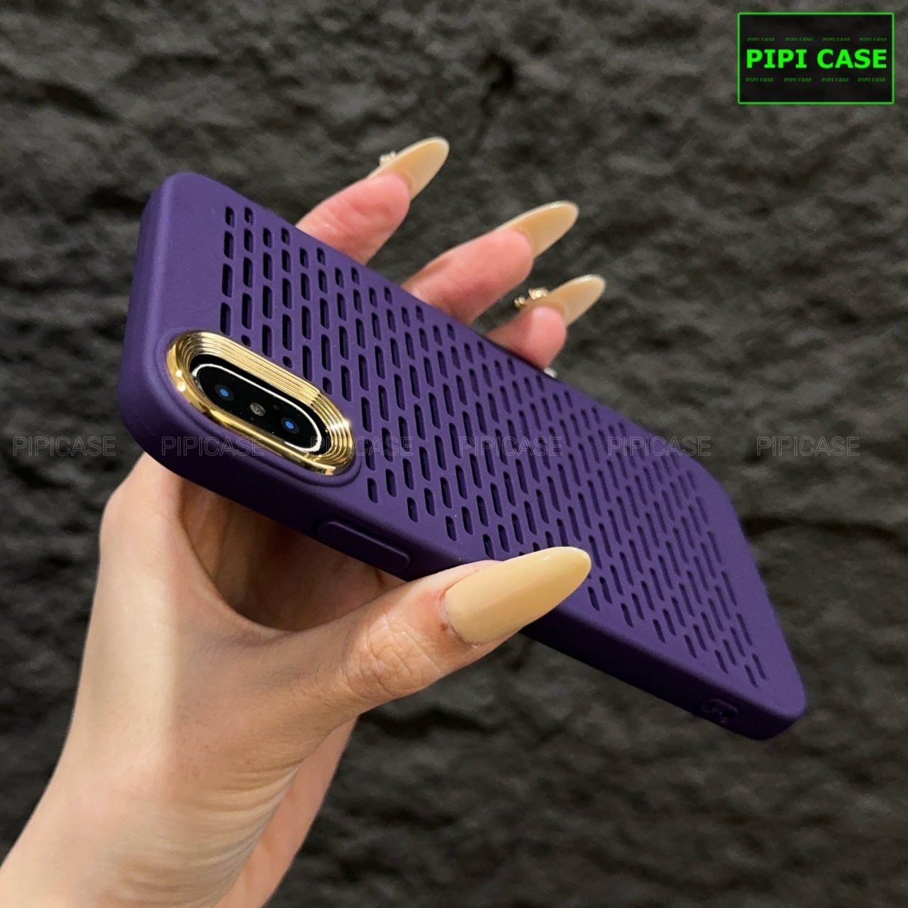 Ốp Lưng iPhone X / XS - Chup - Tím