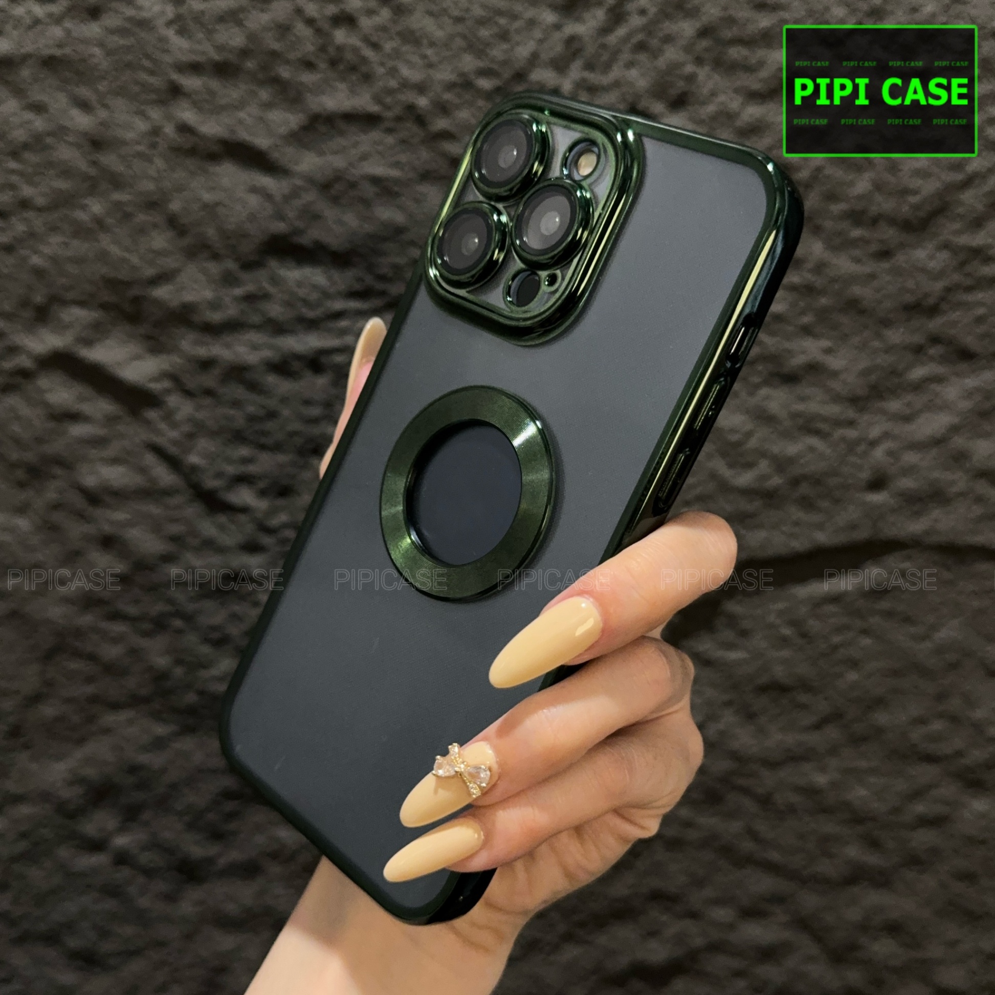 Ốp Lưng iPhone 15 Pro Max - Water - Xanh Lá
