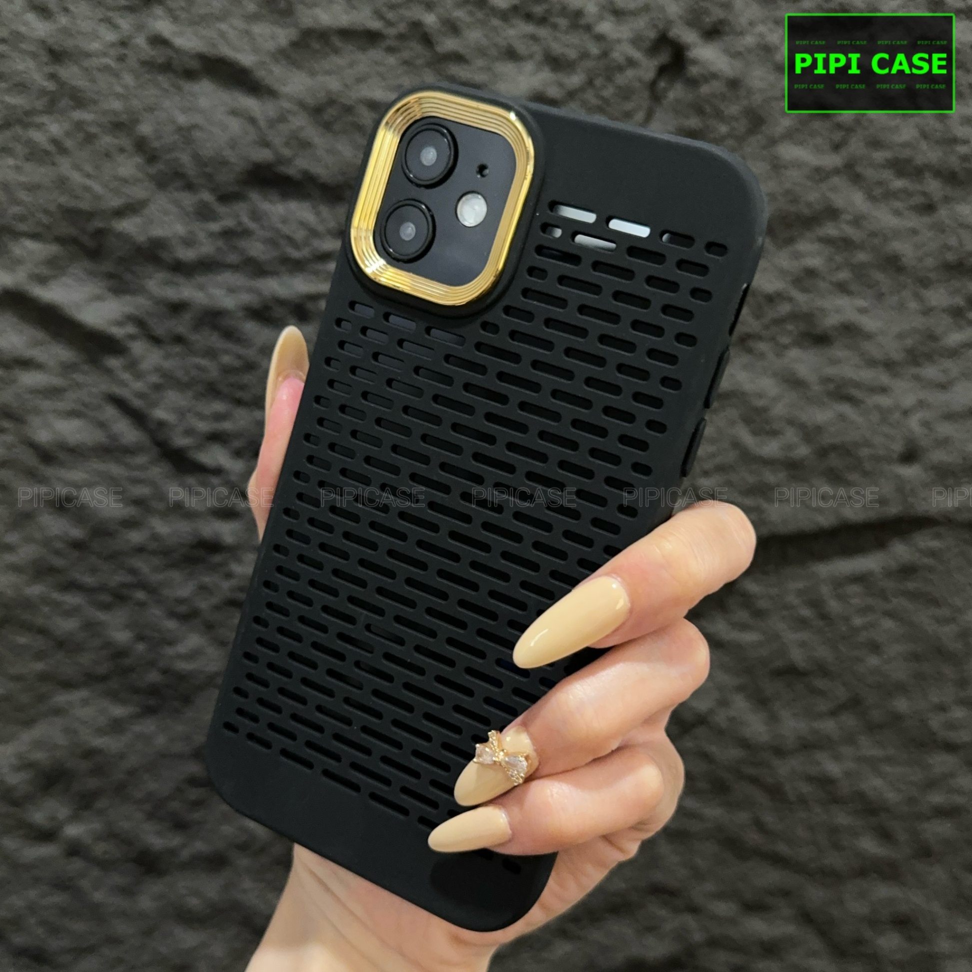 Ốp Lưng iPhone 12 - Chup - Đen