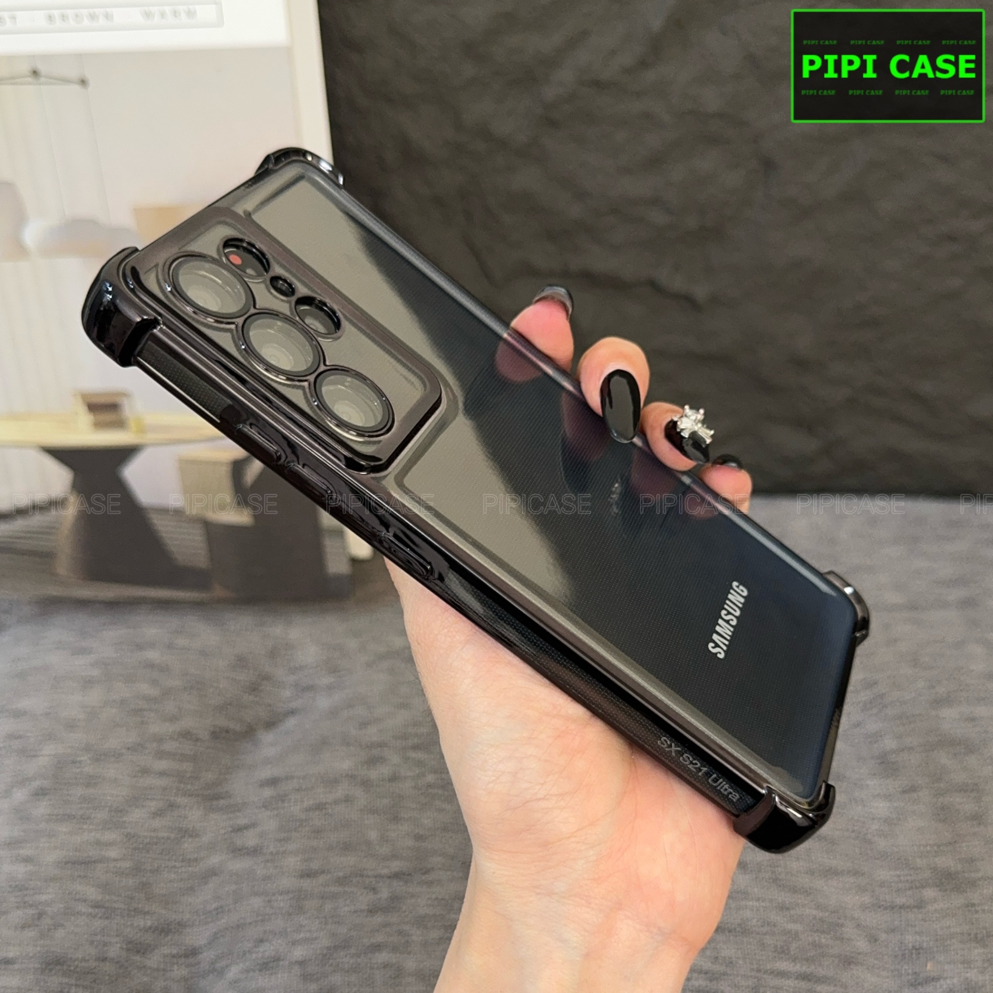 Ốp Lưng Samsung S21 Ultra 5G - Gu - Đen