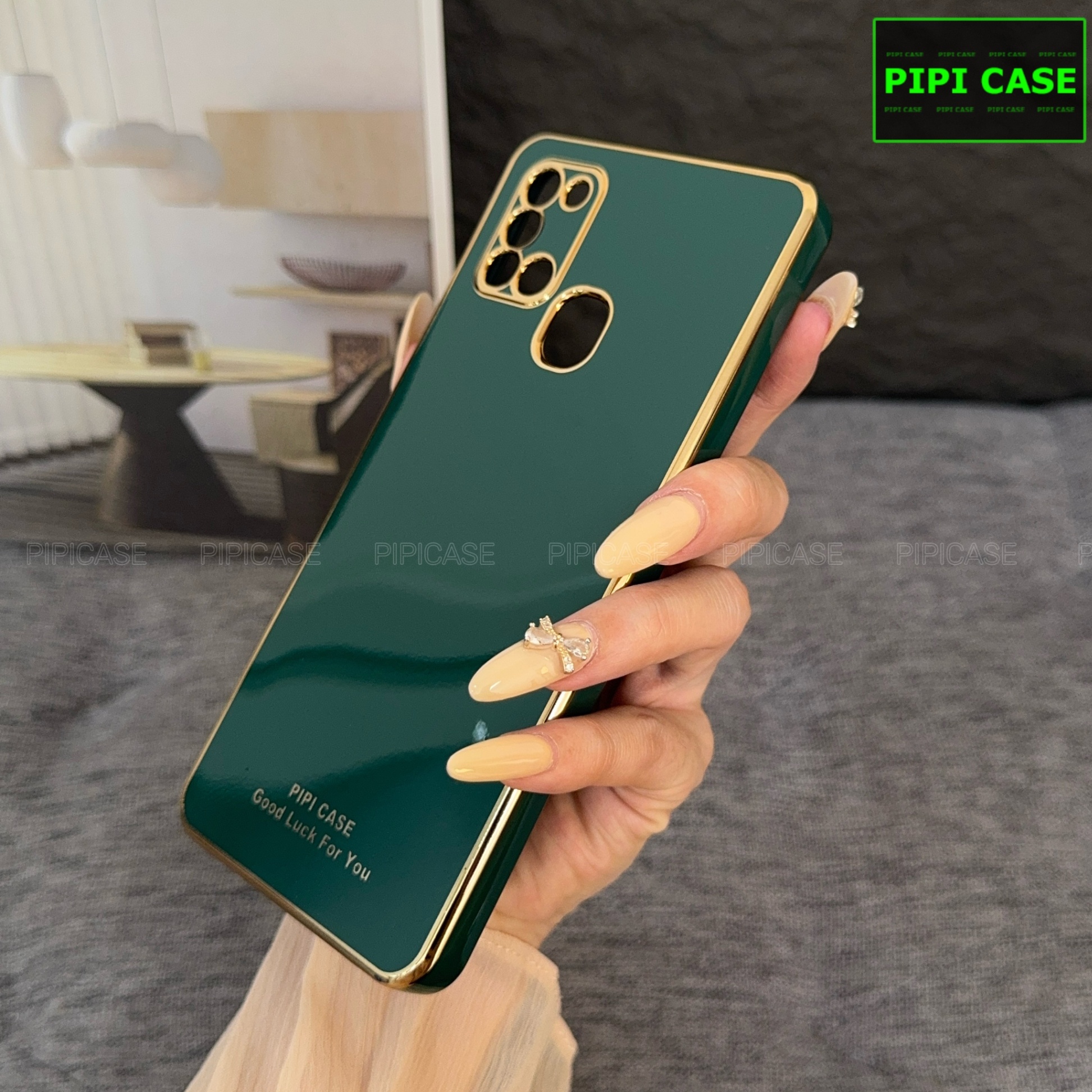 Ốp Lưng Samsung A21S - Royal - Xanh Lá