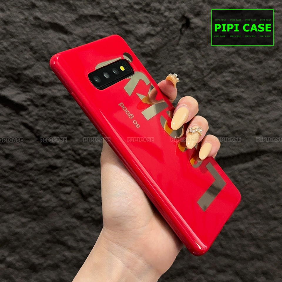 Ốp Lưng Samsung S10 Plus - Lucky - Đỏ