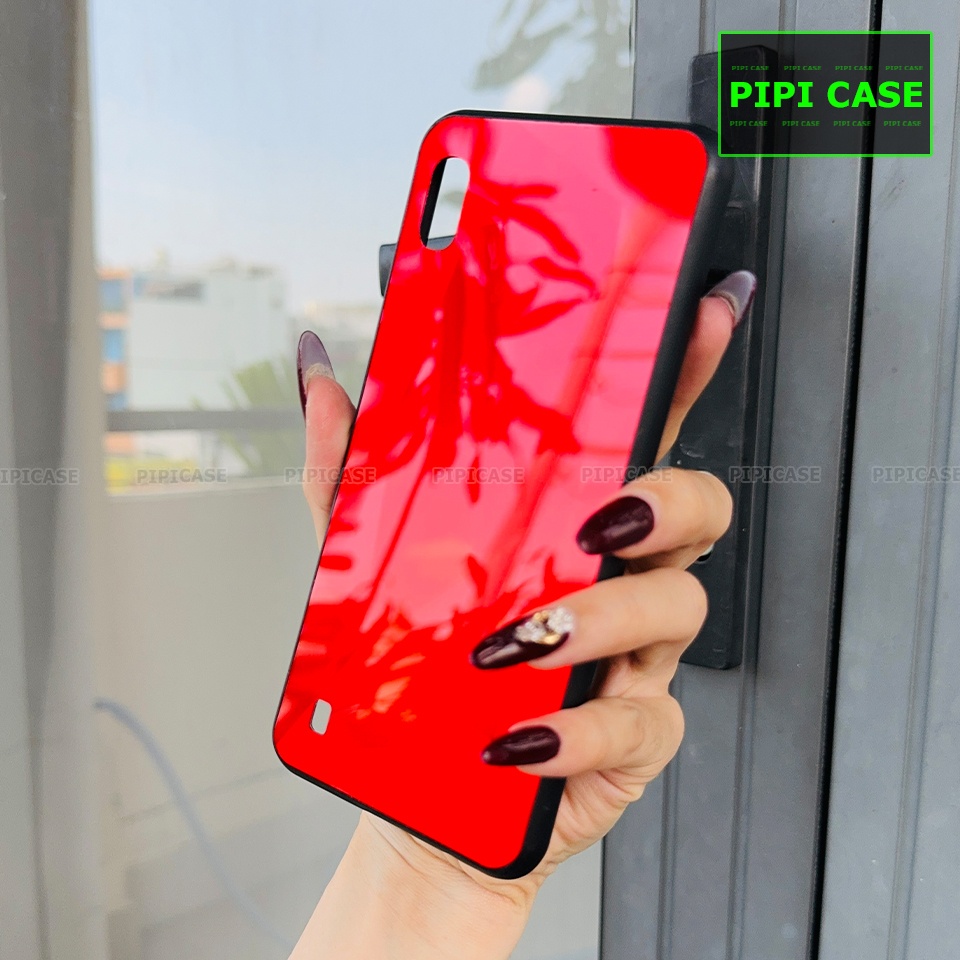 Ốp Lưng Samsung A10 - Kim Cương 6D - Đỏ
