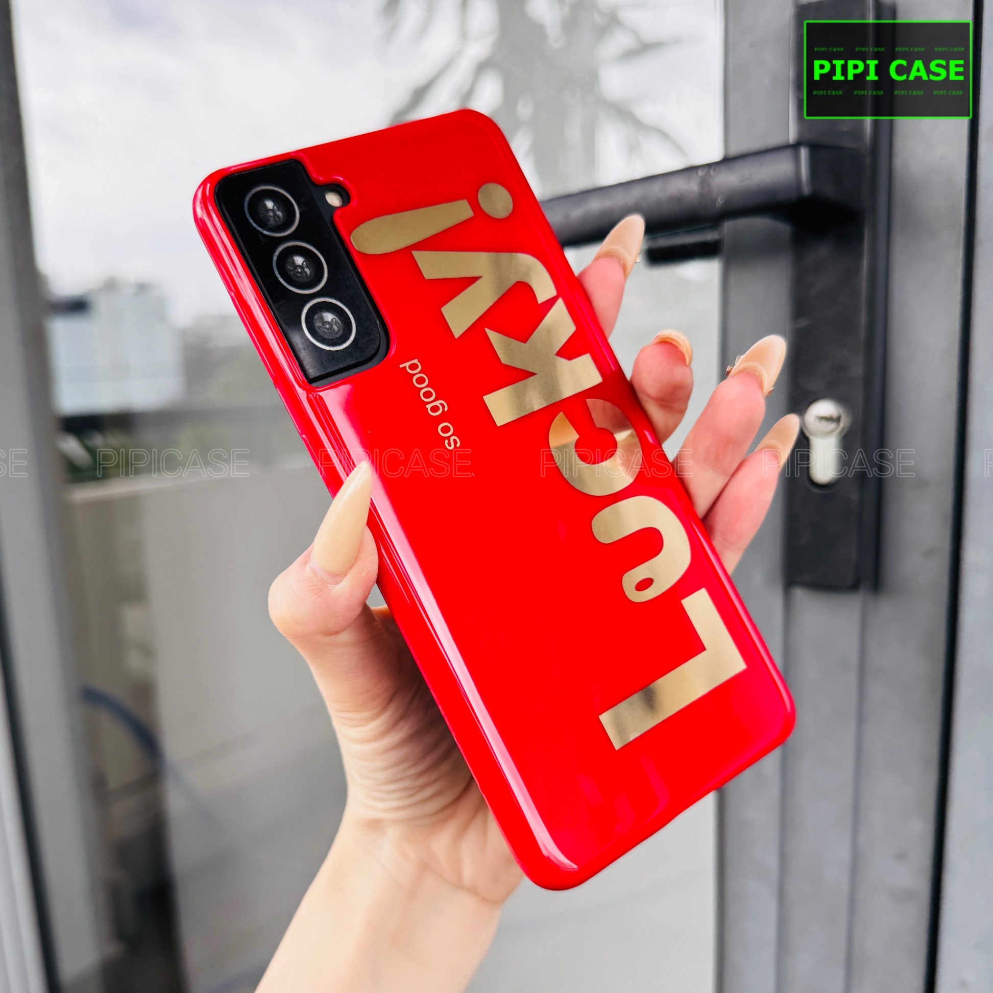 Ốp Lưng Samsung S21 Plus 5G - Lucky - Đỏ