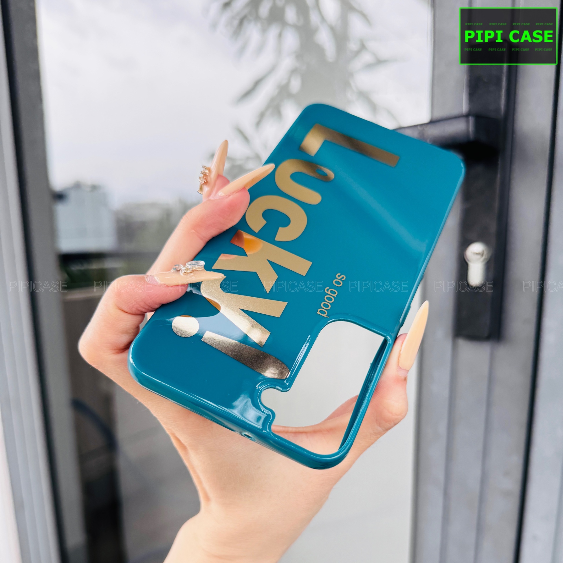 Ốp Lưng Samsung S22 5G - Lucky - Xanh Dương