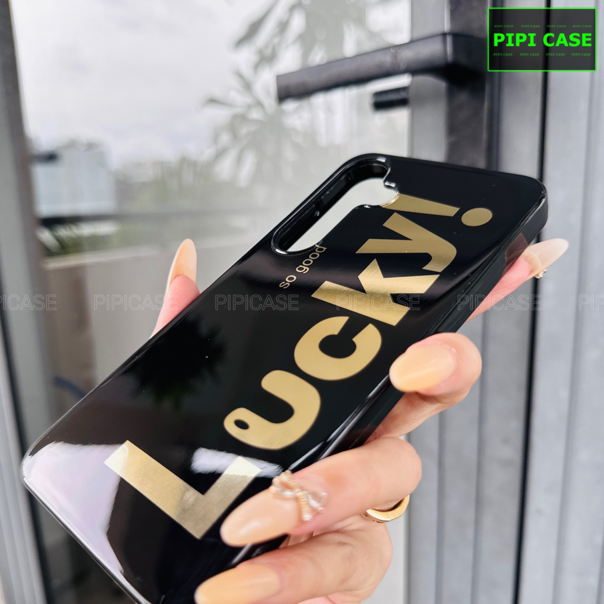 Ốp Lưng Samsung S23 FE - Lucky - Đen