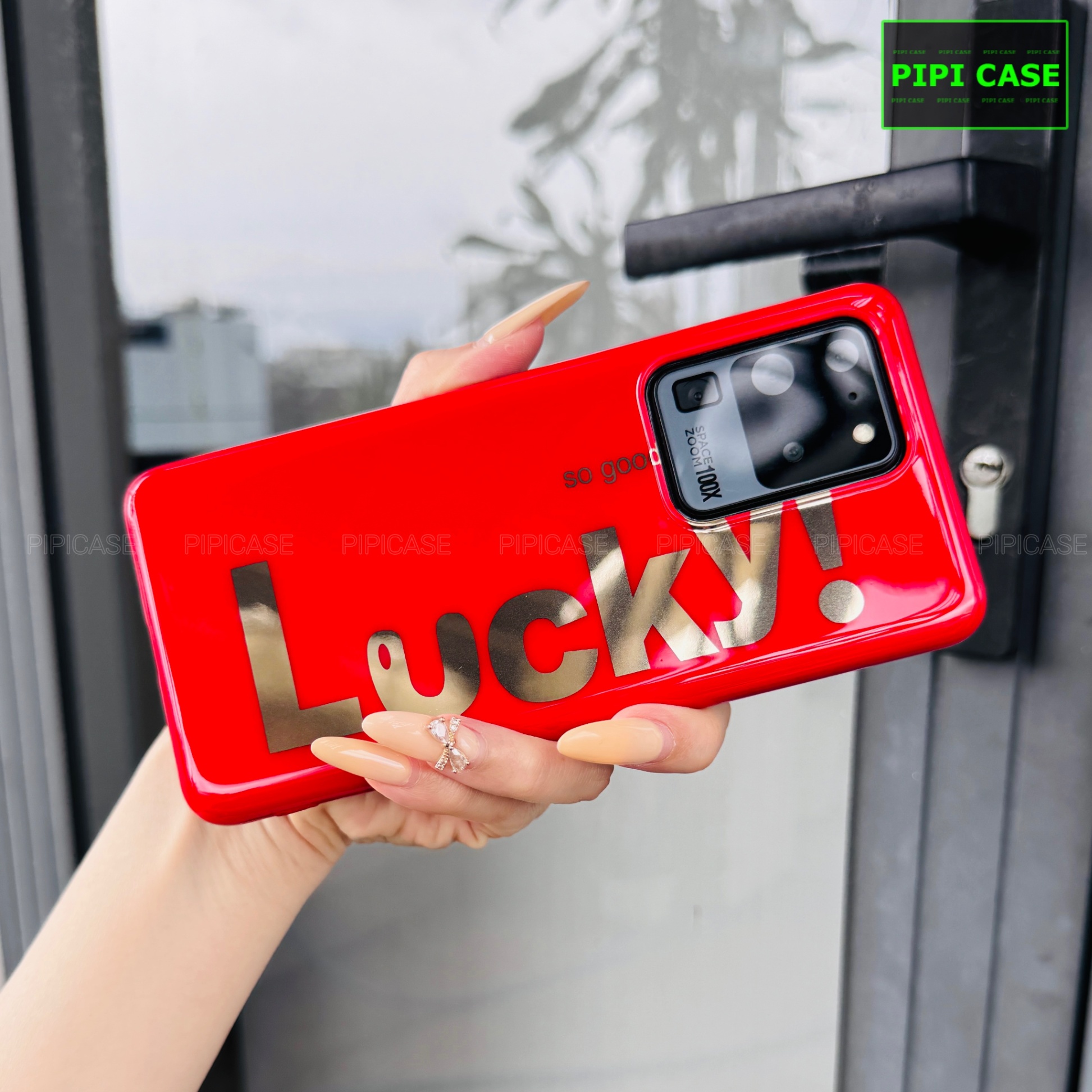Ốp Lưng Samsung S20 Ultra - Lucky - Đỏ