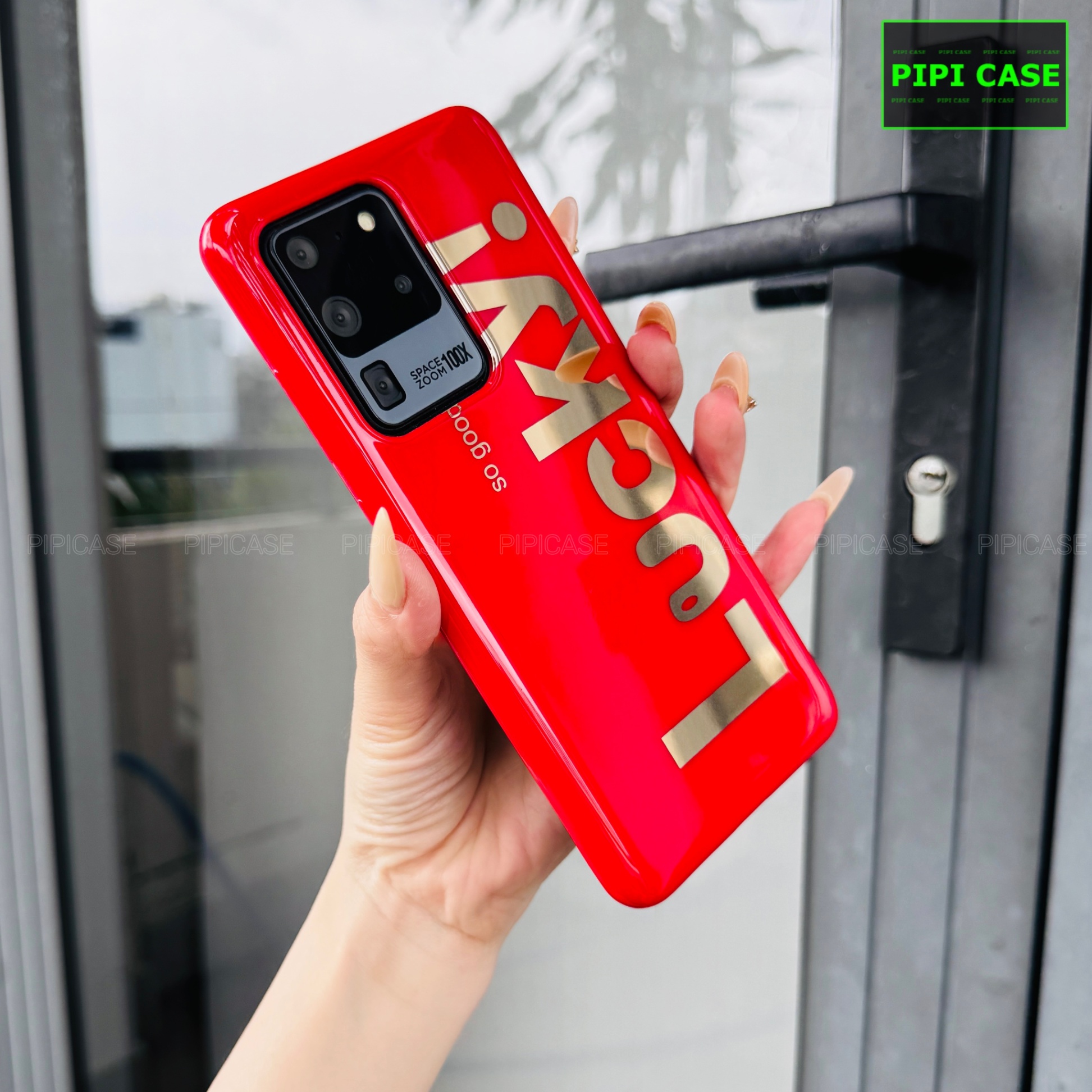Ốp Lưng Samsung S20 Ultra - Lucky - Đỏ