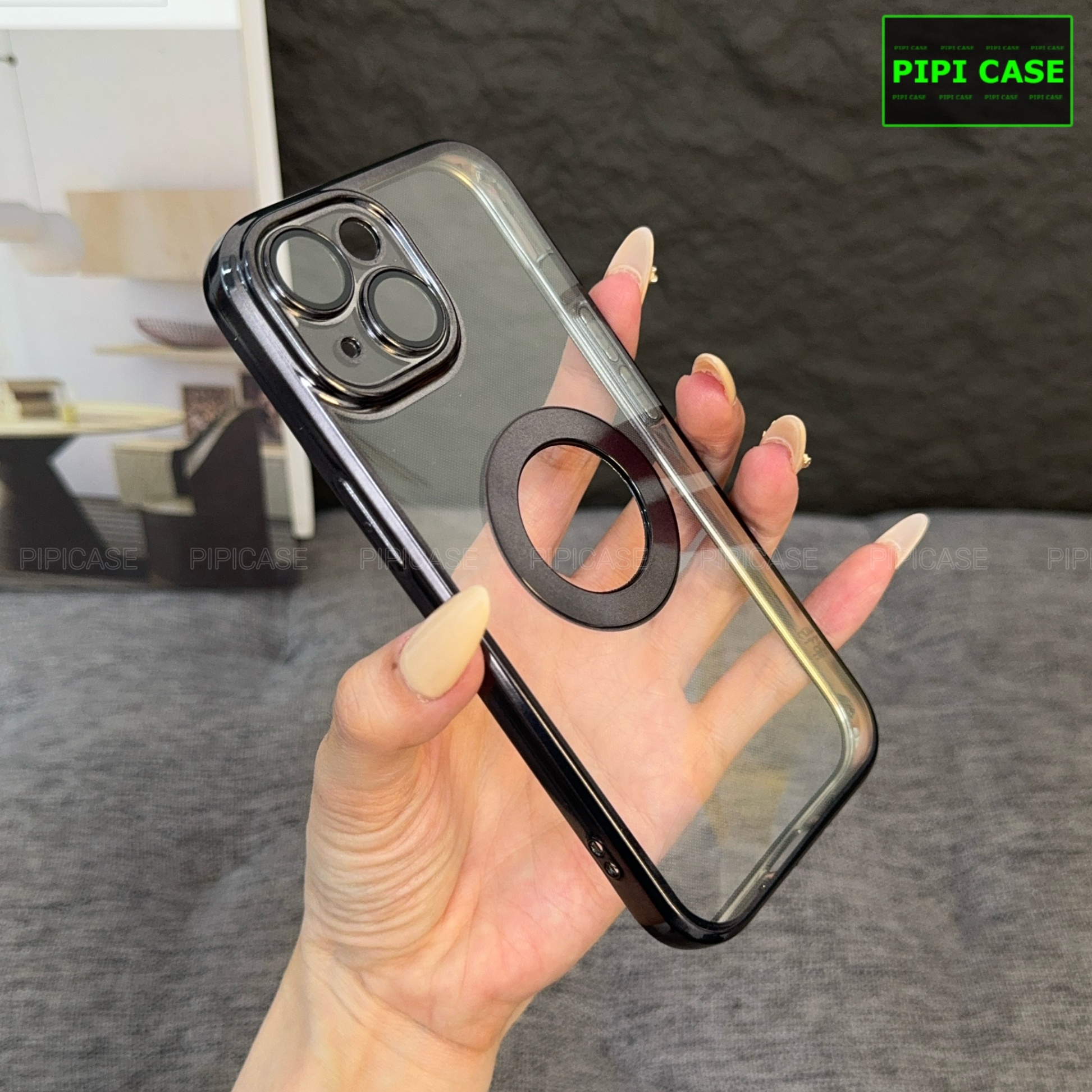 Ốp Lưng iPhone 14 - Water - Đen