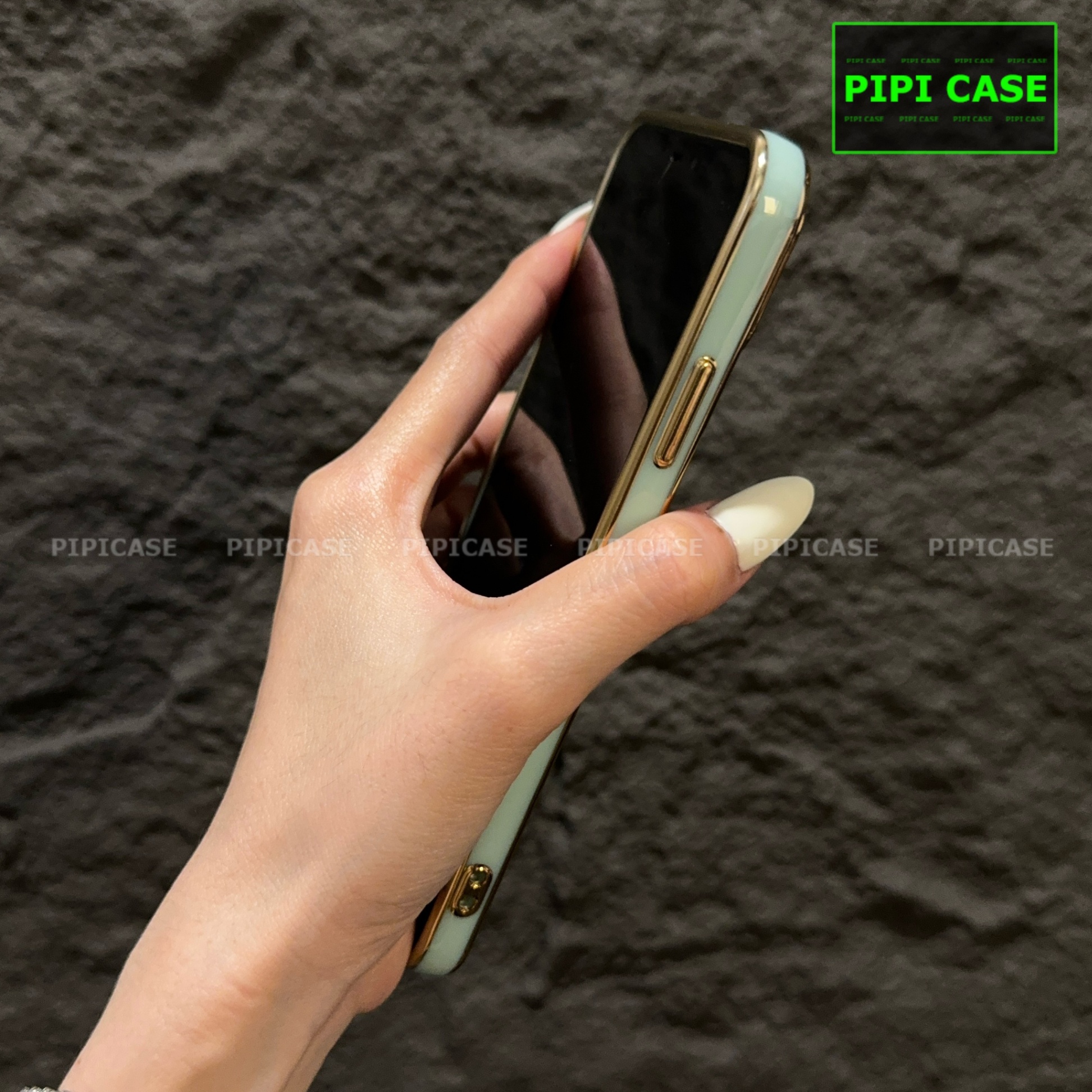 Ốp Lưng iPhone XS Max - Pandora - Xanh Mint