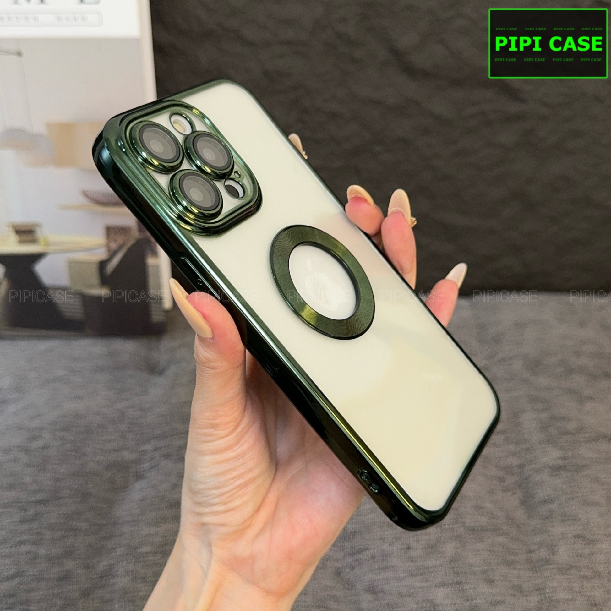 Ốp Lưng iPhone 13 Pro - Water - Xanh Lá