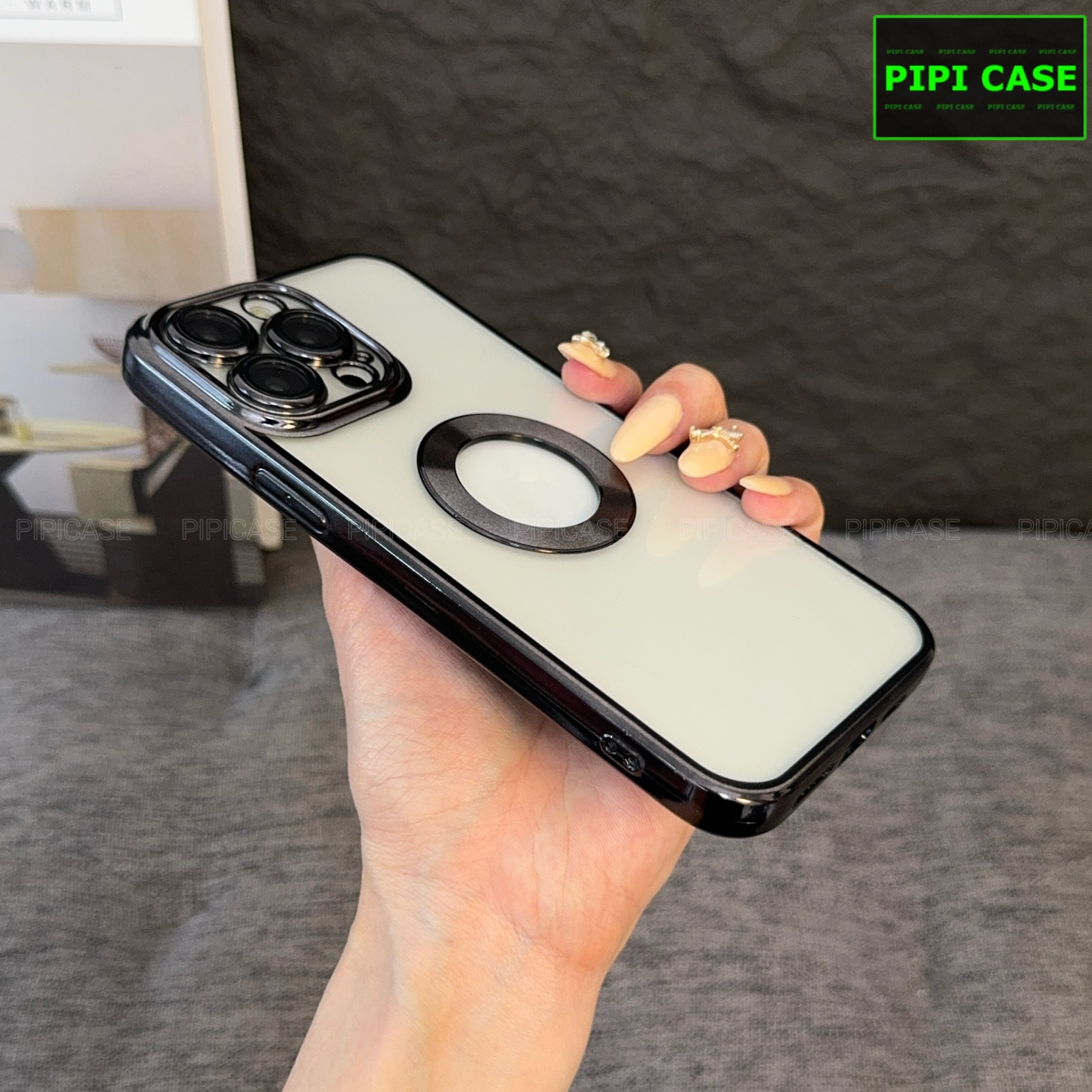 Ốp Lưng iPhone 13 Pro - Water - Đen