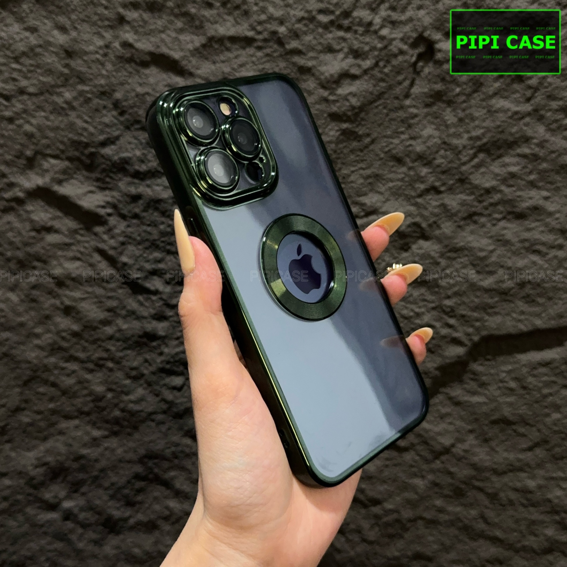 Ốp Lưng iPhone 15 Pro Max - Water - Xanh Lá