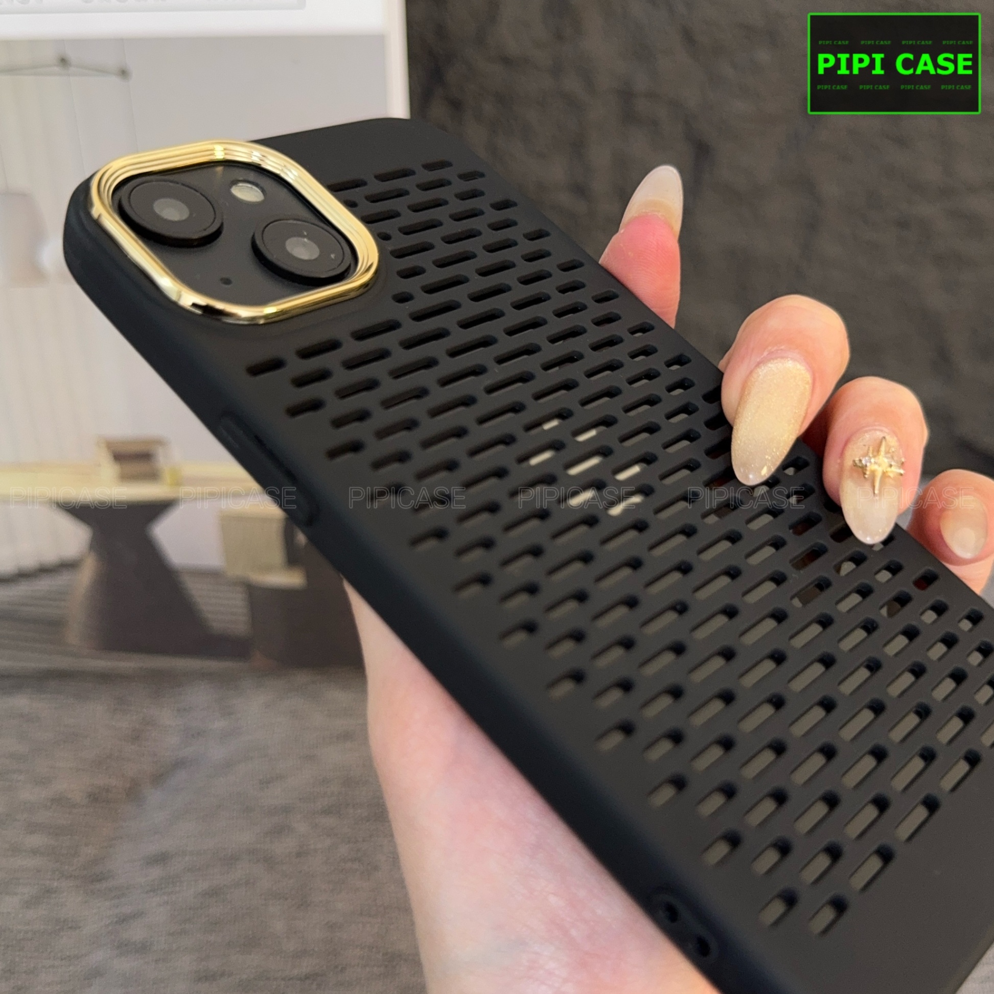 Ốp Lưng iPhone 14 - Chup - Đen