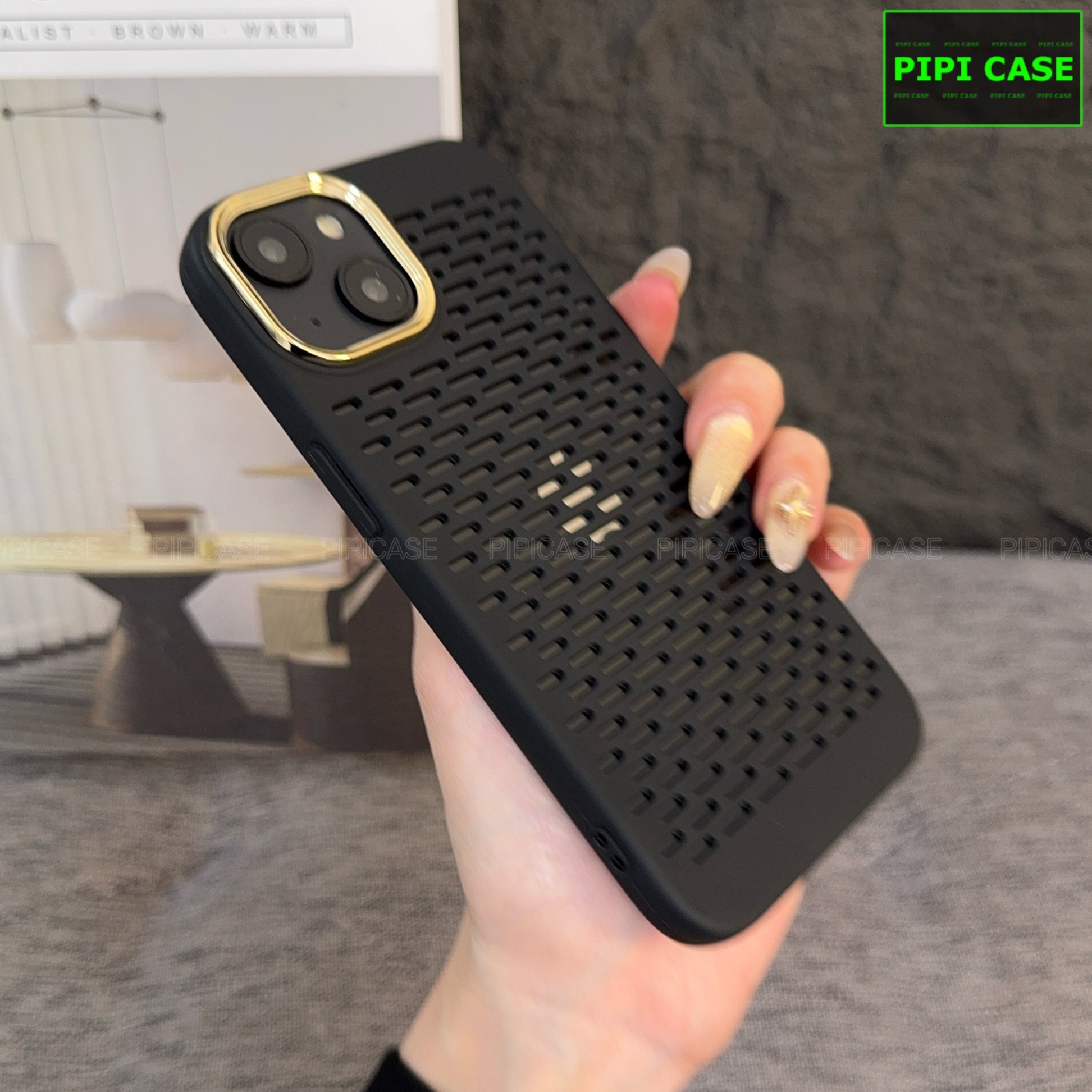 Ốp Lưng iPhone 14 - Chup - Đen