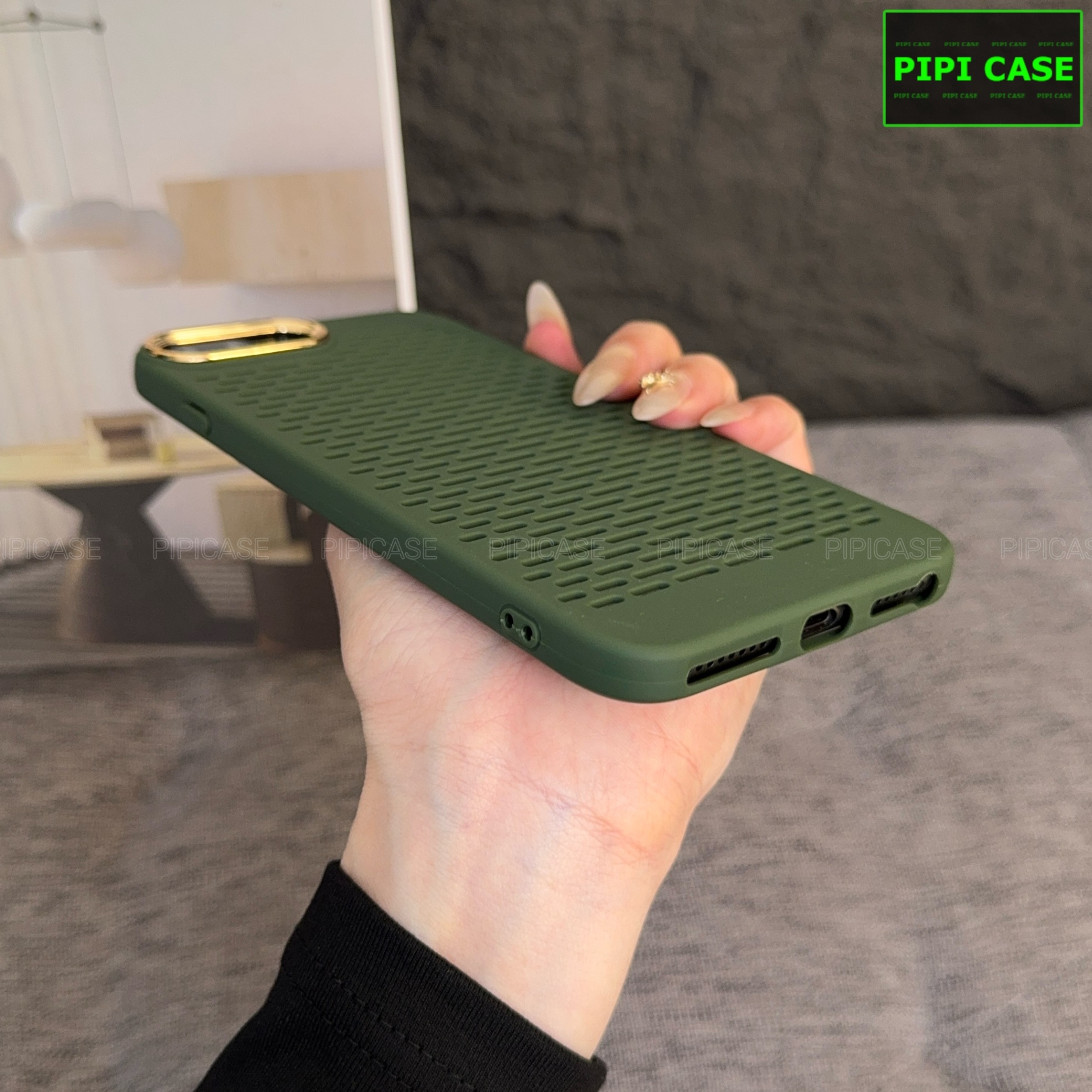 Ốp Lưng iPhone 7 Plus / 8 Plus - Chup - Xanh Lá