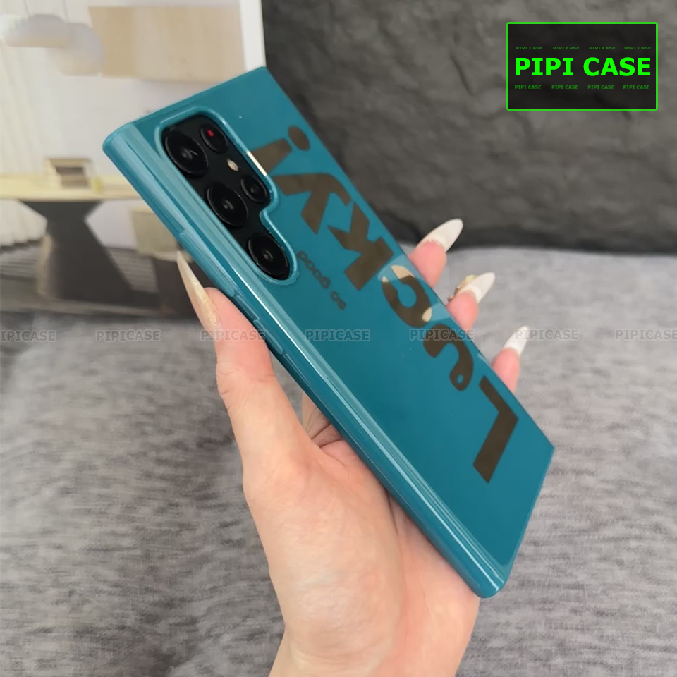 Ốp Lưng Samsung S22 Ultra 5G - Lucky - Xanh Lá