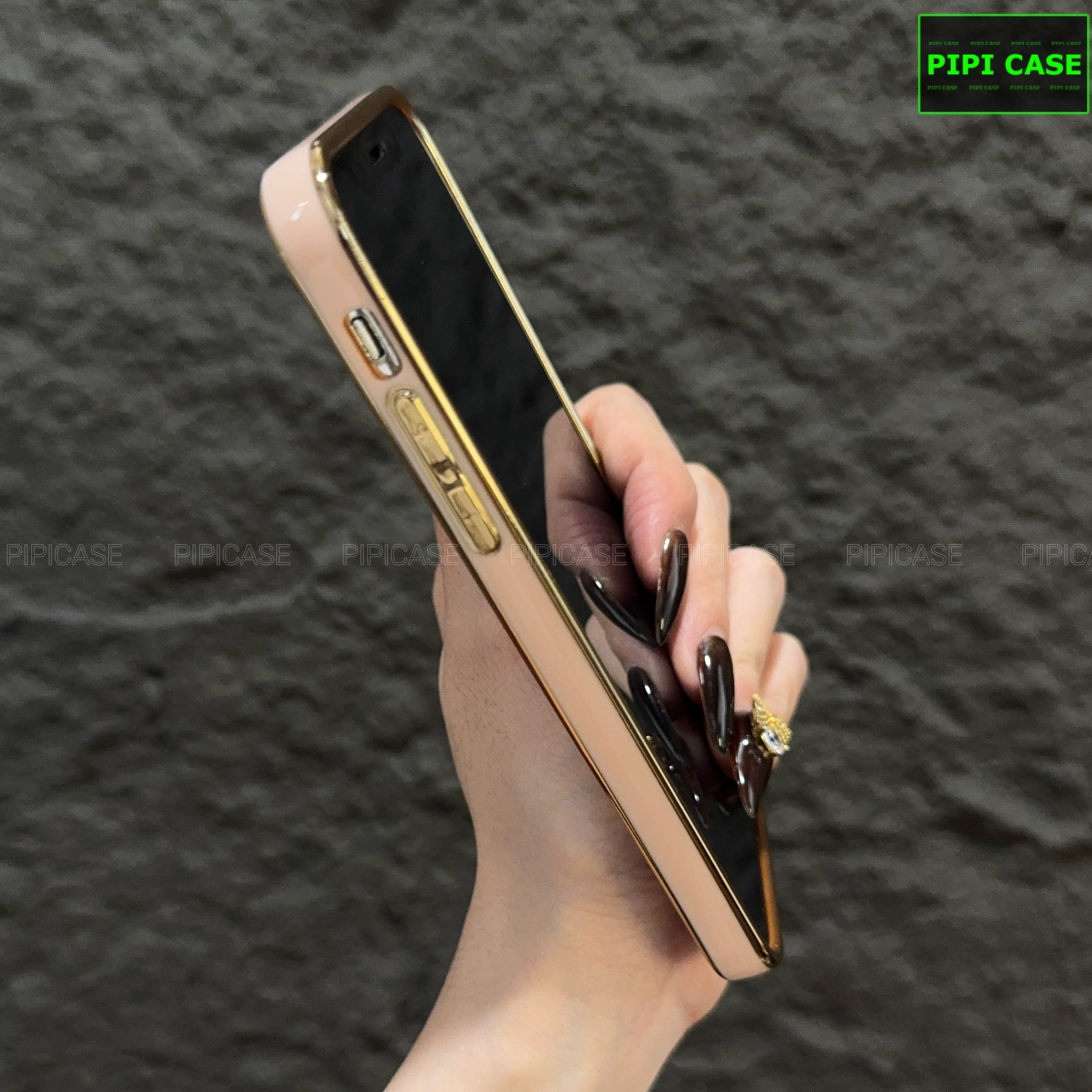 Ốp Lưng iPhone X / XS - Pandora - Vàng Hồng 1