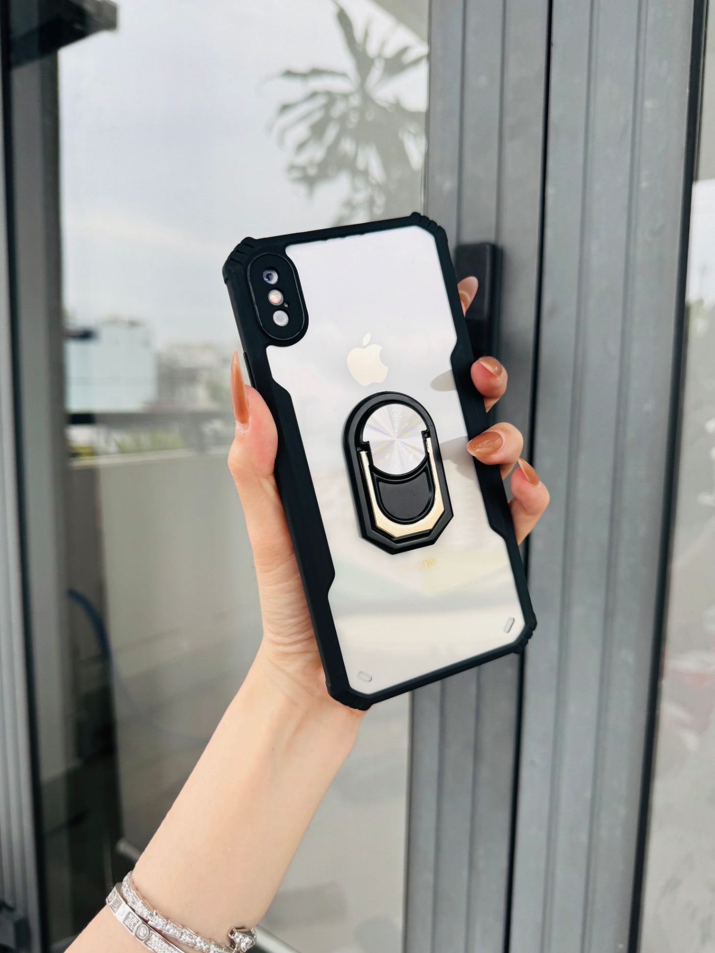 Ốp Lưng iPhone X / XS - Pin - Đen