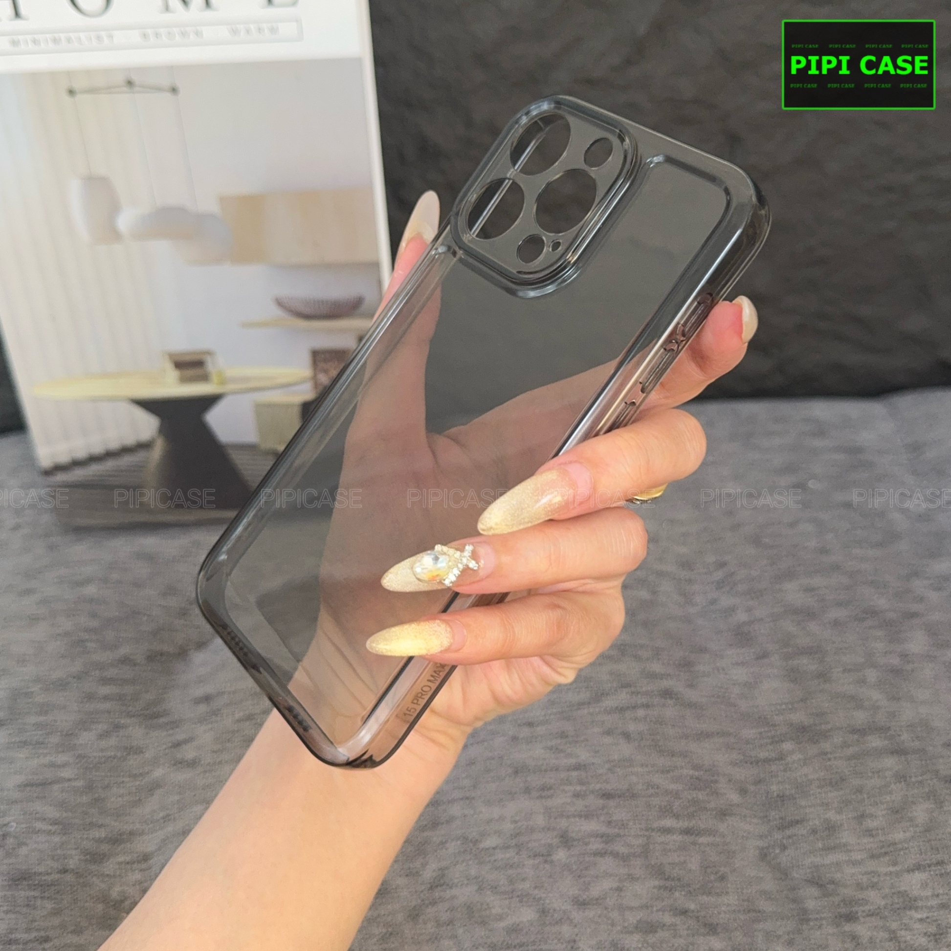 Ốp Lưng iPhone 15 Pro Max - Erick - Đen